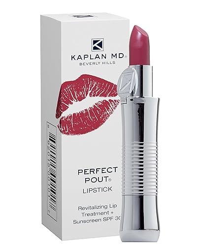 KAPLAN MD Perfect Pout Lipstick, Revitalizing Treatment + SPF 30 Sunscreen, 0.11 oz Beauty & Personal Care KAPLAN MD