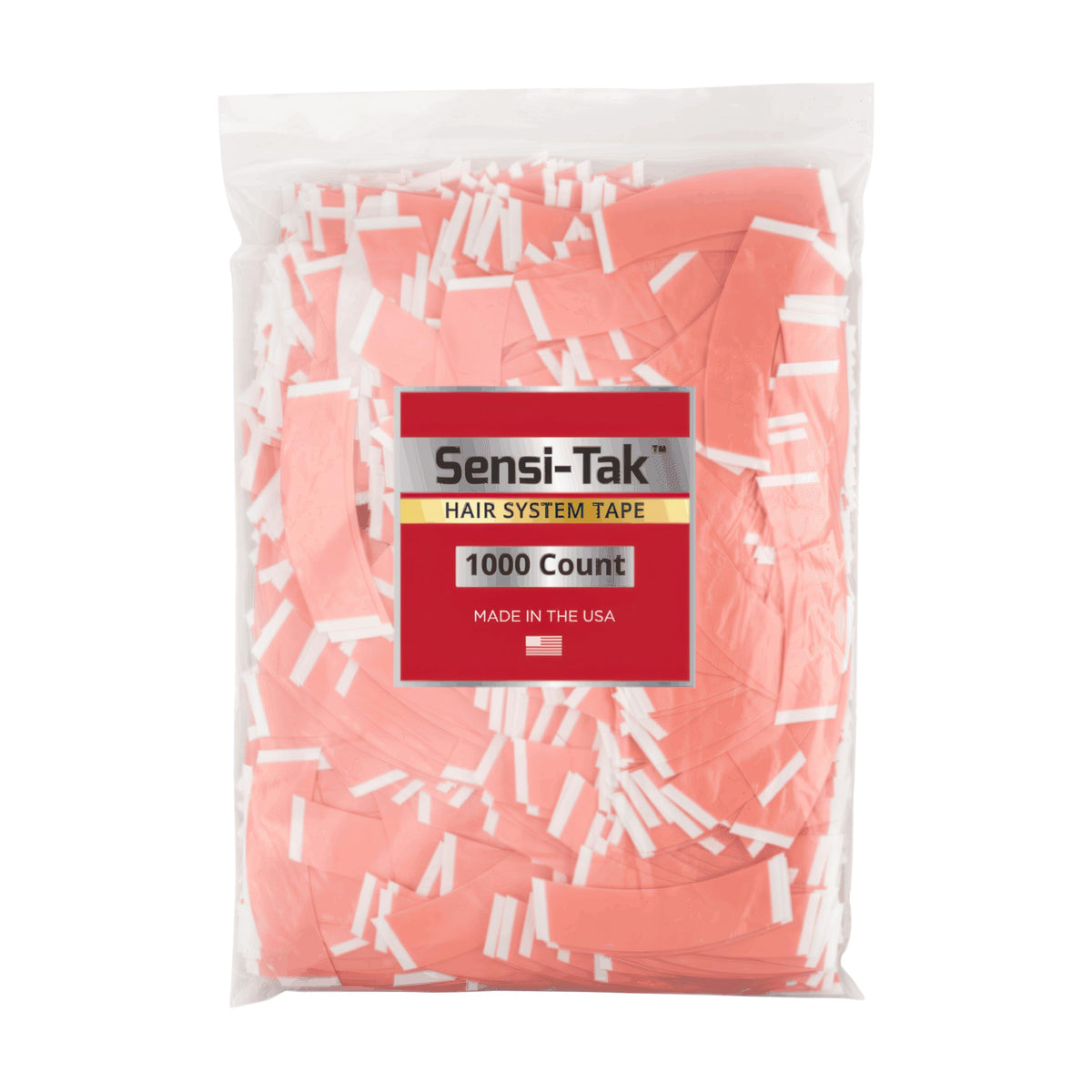 Walker Tape Sensi-Tak C Contour 1000 Pieces for Wig Installs, Lace Systems, Toupee Applications, Hair Tape Prep and Adhesive Strips Use Offering