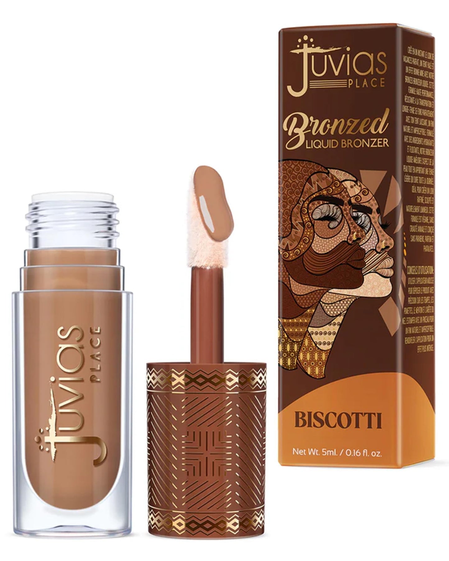 Juvia’s Place Bronzed Liquid Bronzer - Biscotti - Liquid Bronzer for Face with Silky Blendable Texture - Buildable Coverage for Natural Contour Beauty & Personal Care Juvia's Place