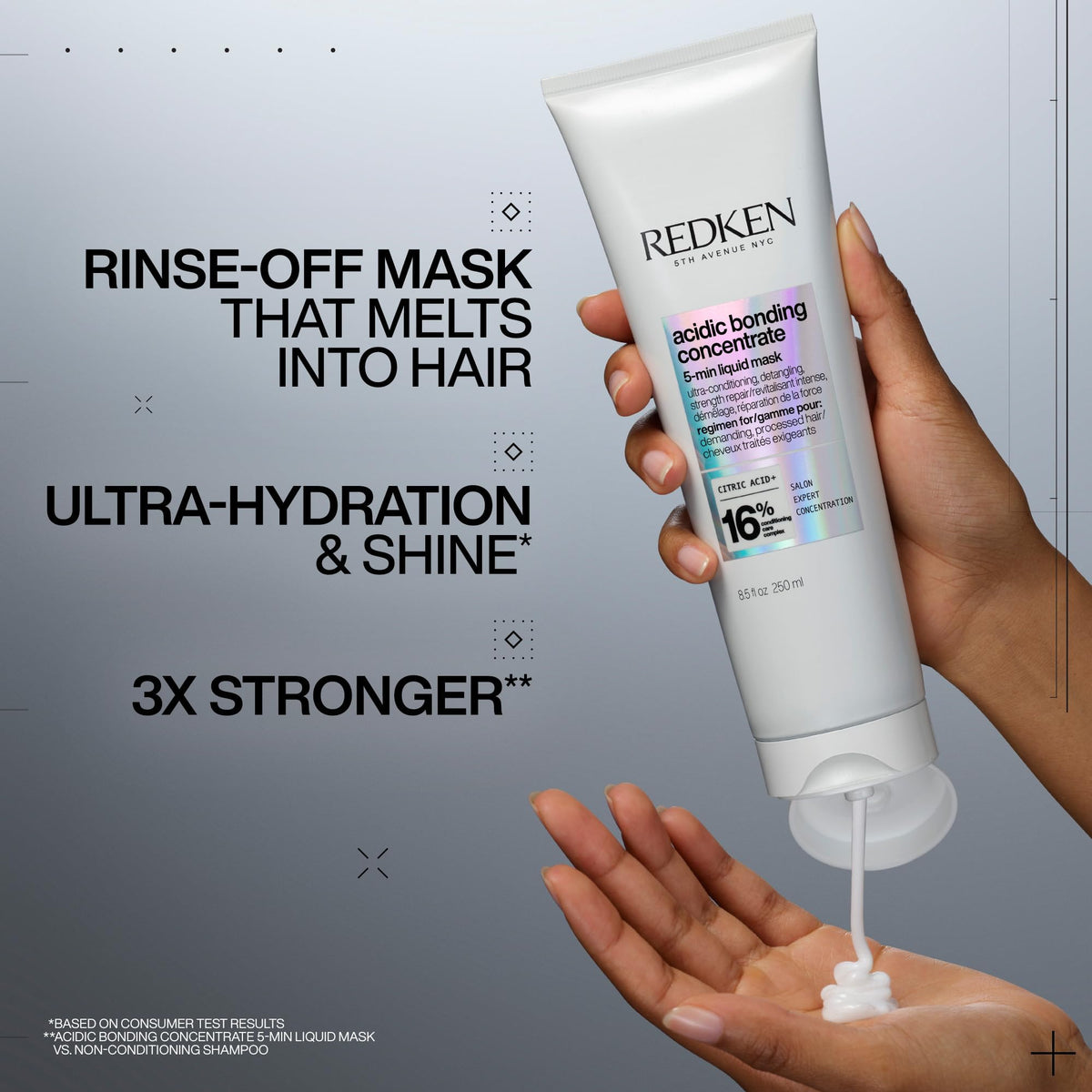 Redken Acidic Bonding Concentrate Mask - For Damaged Hair, 1 fl oz