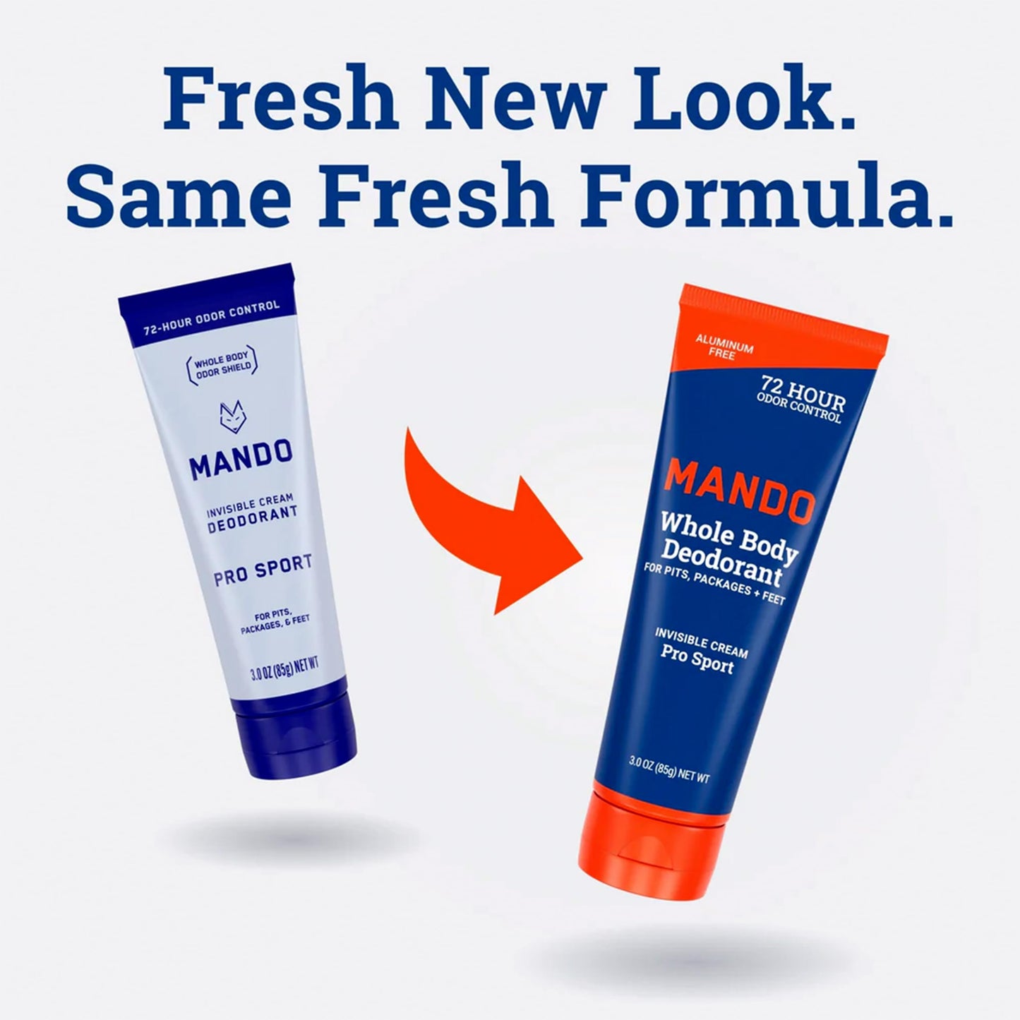 Mando Whole Body Deodorant - Men's Aluminum-Free Invisible Cream Deodorant - Pro Sport - 2.2oz - Pack Of 01 Beauty and Personal Care Mando