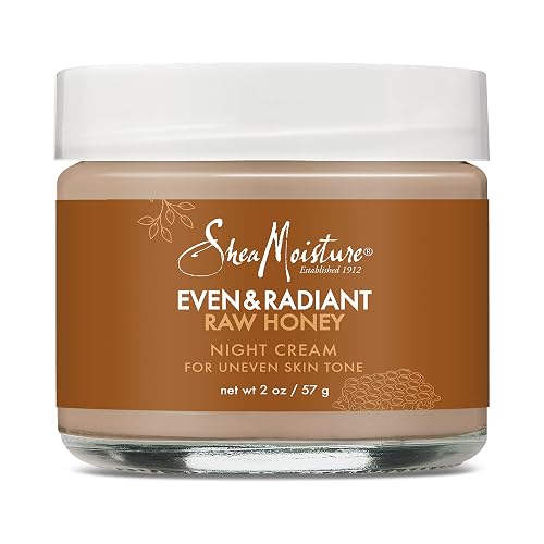 SheaMoisture Even and Radiant Face Cream For Uneven Skin Tone and Dark Spots Night Cream With Raw Honey 2 oz Beauty & Personal Care Shea Moisture