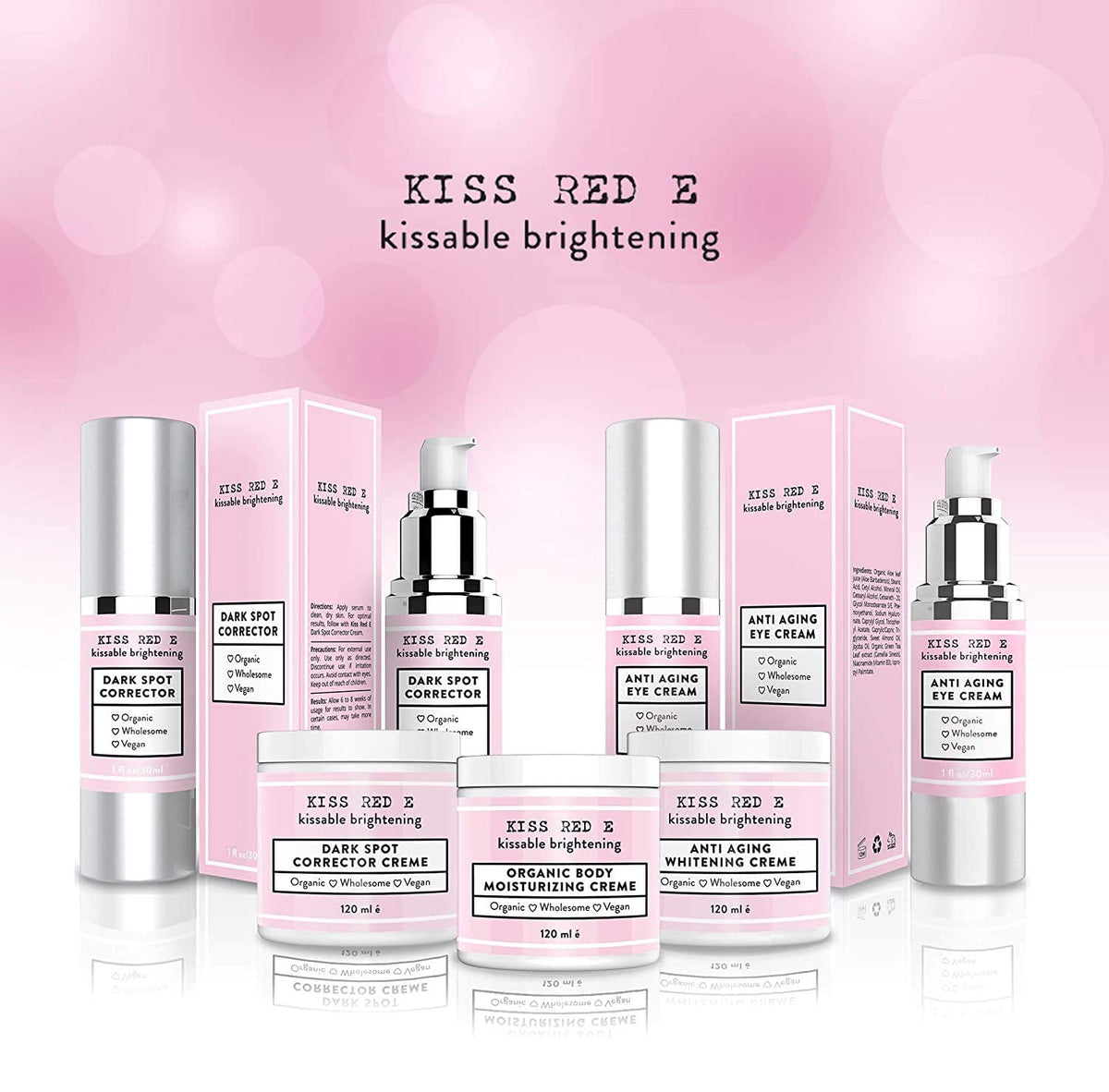 Kiss Red E Dark Spot Corrector for Face. Dark Spot Remover Cream, Use for Age Spots 4 OZ Beauty & Personal Care Kiss Red E
