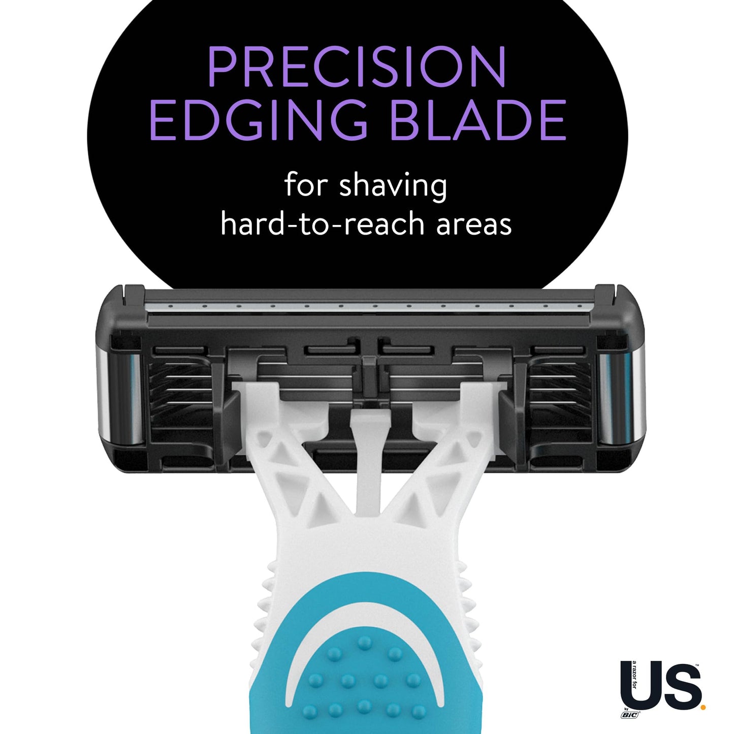 BIC Us. 5-Blade Unisex Disposable Razors For Men and Women, Lubrication Strip For a Smooth, Close Shave, 12-Count Beauty and Personal Care BIC