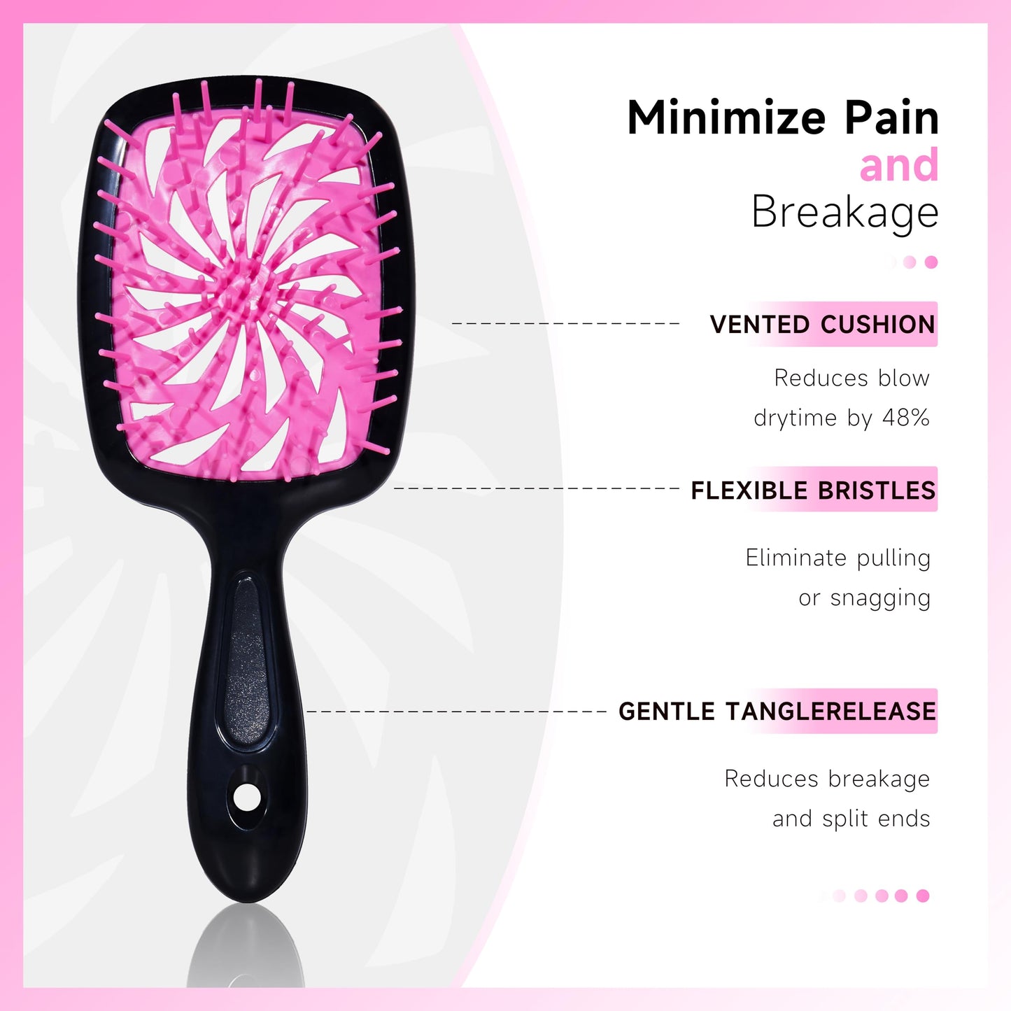 11 Pcs Hair Brush Set, Detangle Hair Brush And Spray Bottle, 3 Pieces Smooth Hairbrush For Toddlers, Suitable For Wet and Dry Hairstyles, Suitable Beauty and Personal Care FlyLanyards
