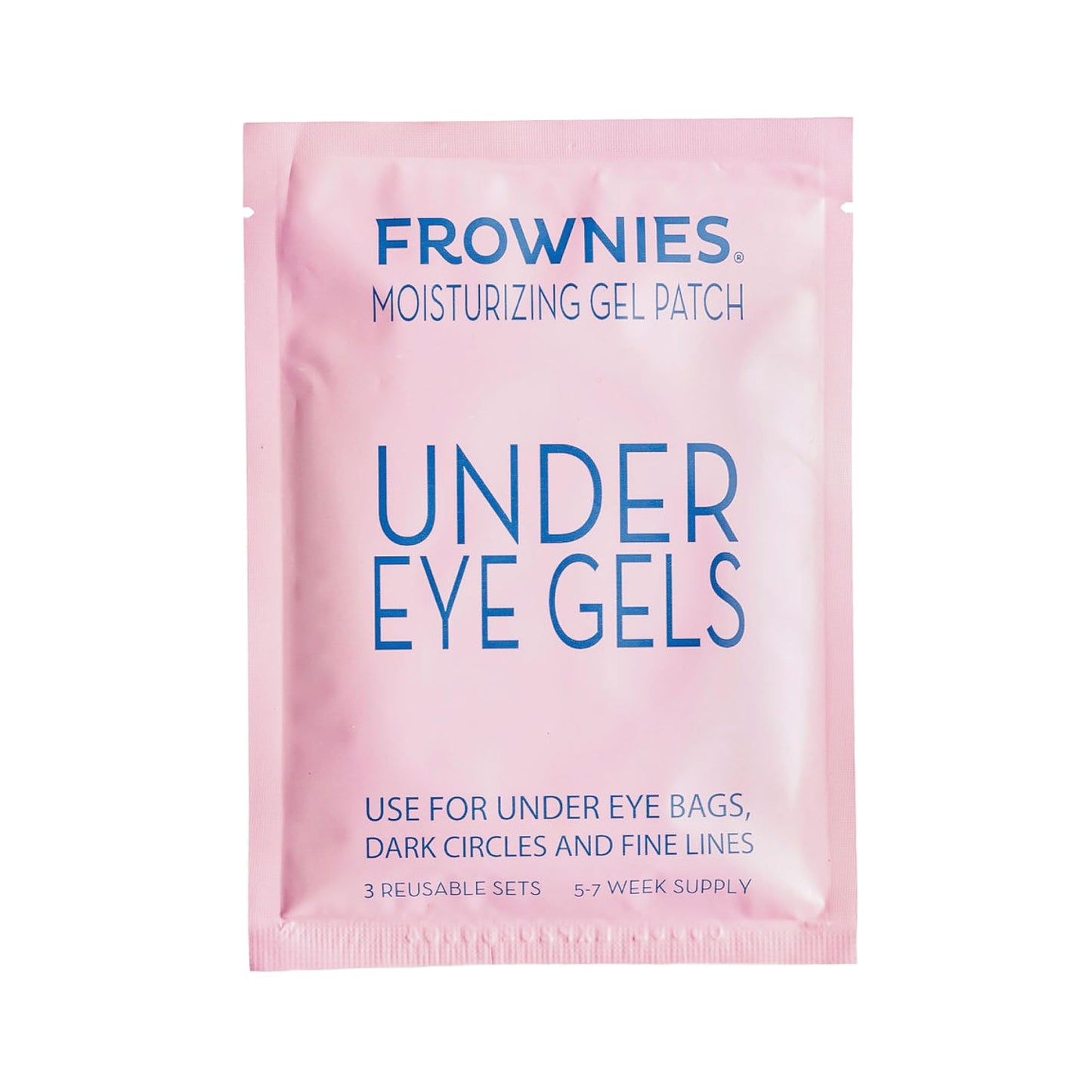 Frownies Under Eye Gel Patches for Puffy Eyes - Dark Circles with Cactus Collagen - Reusable, 3 Pack Beauty & Personal Care Frownies