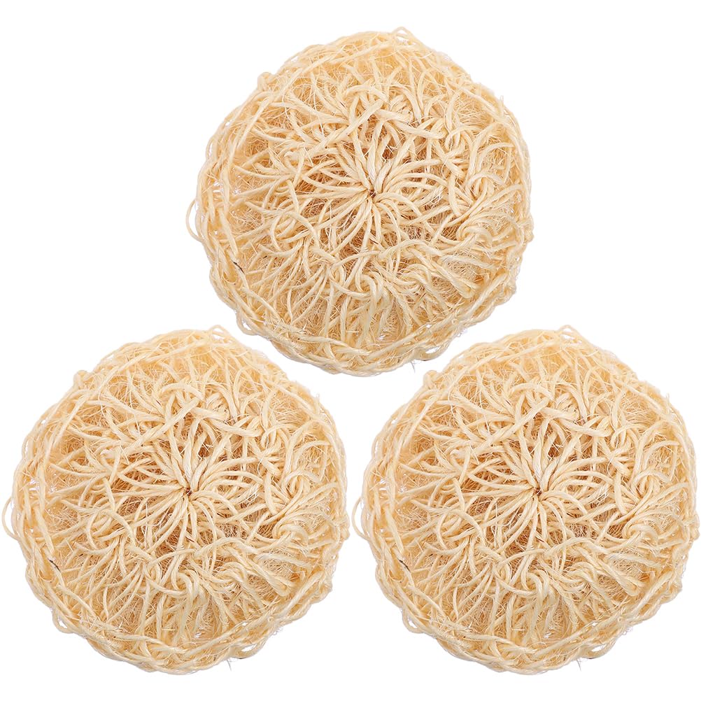 Beavorty 3-Pack Shower Balls Sisal Bath Body Scrubber for Gentle Exfoliation Skin Cleansing and Body Massage Comfortable Bath Loofah for Daily Use Beauty and Personal Care Beavorty