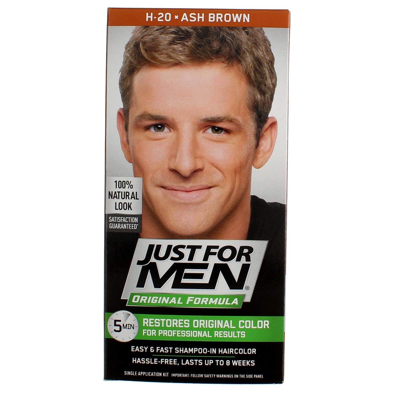 JUST FOR MEN Hair Color H-20 Ash Brown 1 Each (Pack of 6) Beauty & Personal Care Just for Men