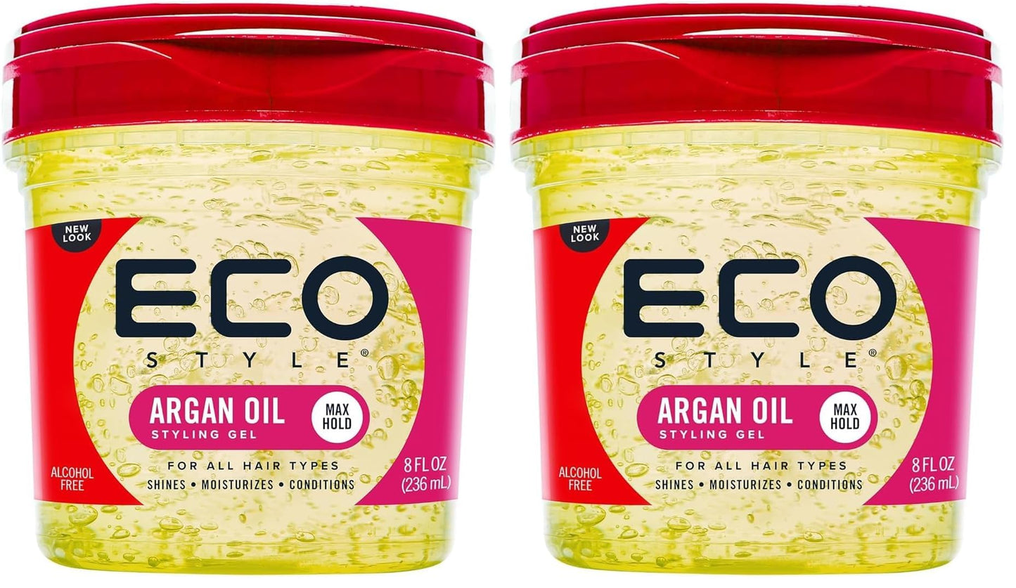 Eco Style Moroccan Argan Oil Styling Gel -Promotes Healthy Hair -Nourishes And Repairs -Delivers Long Lasting Shine - Provides Maximum Hold and Helps Beauty and Personal Care Eco Style Default Title
