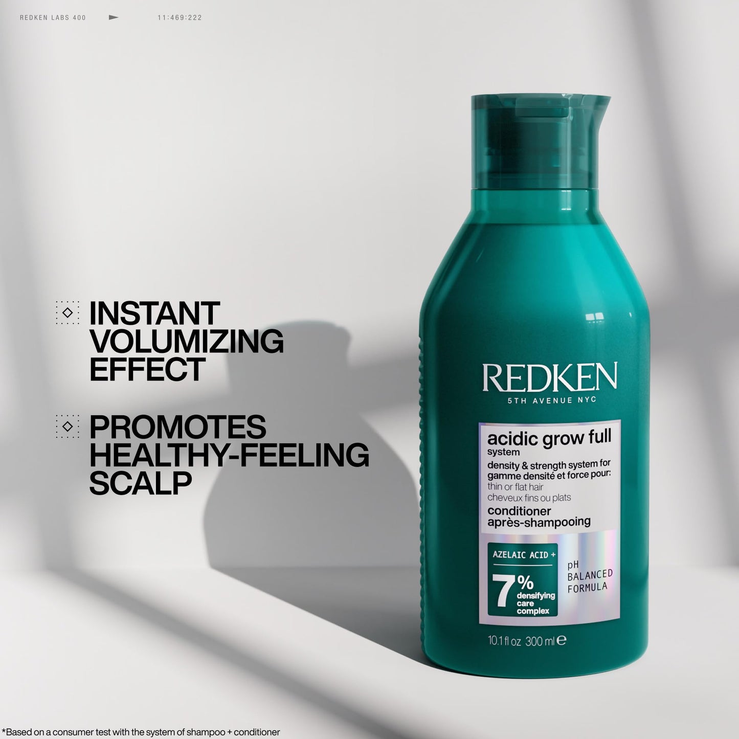 Redken Acidic Grow Full System Scalp and Hair Conditioner - Lightweight Conditioner for Thicker-Looking Hair and Hydrated Scalp, With Azelaic Acid Beauty & Personal Care Redken