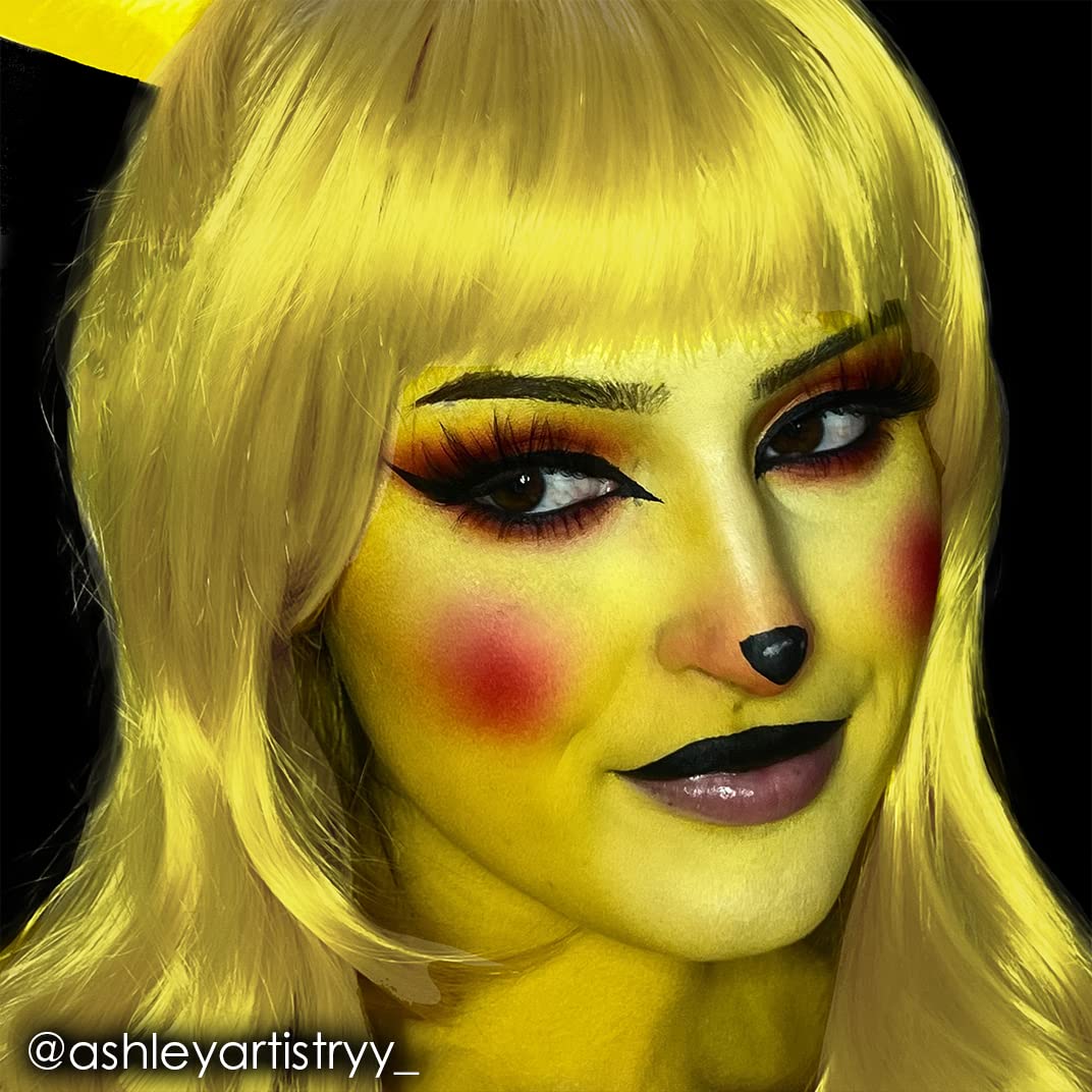 Mehron Makeup Fantasy FX Cream Makeup | Water Based | Halloween | Yellow Face & Body Paint For Adults 1 fl oz (30ml) (YELLOW) Beauty & Personal Care Mehron