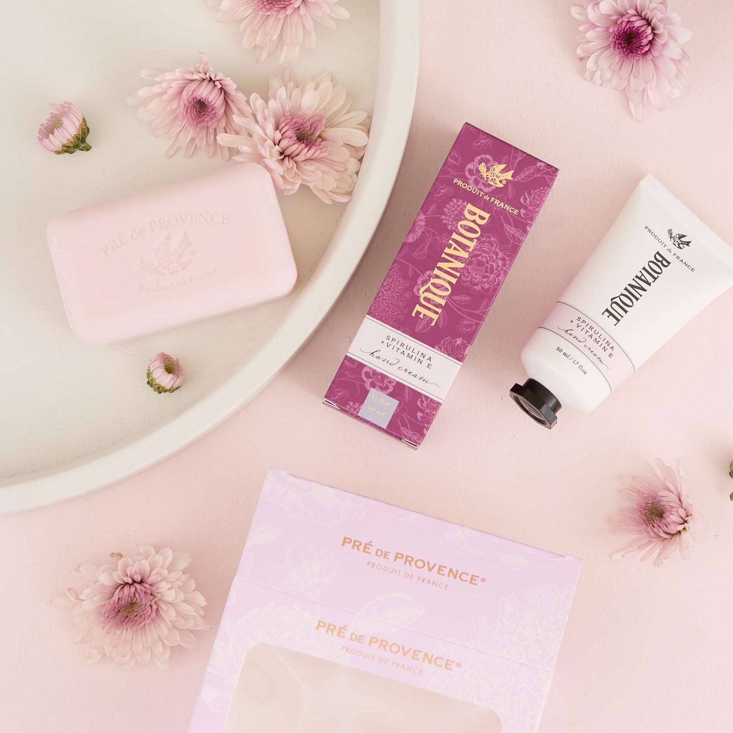 Pre de Provence Botanique 50ml Hand Cream/150g Heritage Soap Bar Gift Set, Spirulina & Vitamin E + Lily of the Valley Beauty and Personal Care Pre de Provence