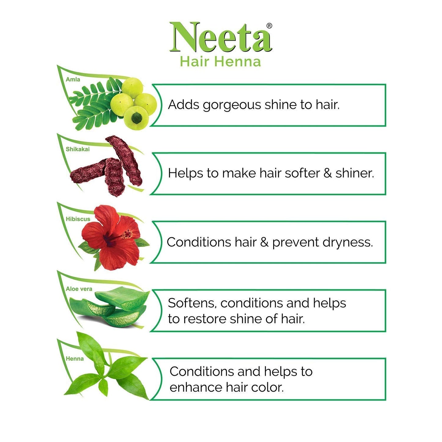 Neeta Hair Henna Powder Enriched With Natural Herbs, Ammonia Free Henna Hair Dye - Natural Brown - 4.41Oz Beauty & Personal Care Neeta