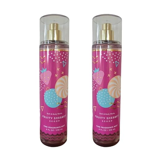 Bath & Body Works Fragrance Mist 2-Pack 8oz Each (Fruity Sherbet Scoop) Beauty & Personal Care Bath & Body Works