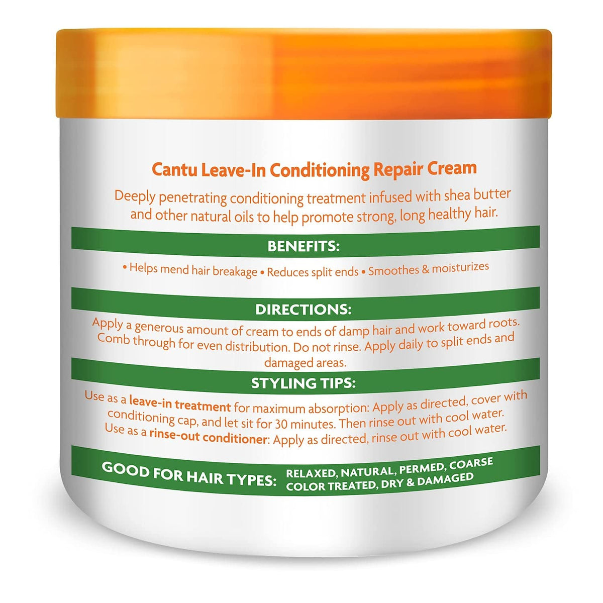 Cantu Shea Butter Leave-In Conditioning Repair Cream, 16 Ounce (Pack of 3) Beauty & Personal Care Cantu