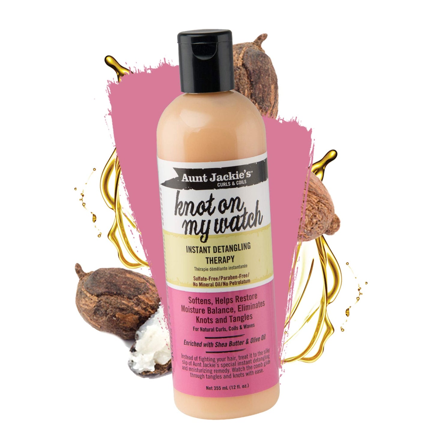 Aunt Jackie's Curls & Coils Perfect Hydrate Collection - Mega-Moisturizing with Shea Butter & Olive Oil, 4 Products: Curl Conditioner, Detangler Beauty & Personal Care Aunt Jackie's