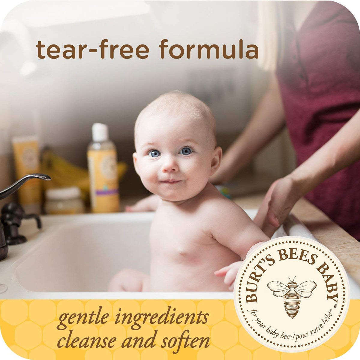 Burt's Bees Baby Shampoo & Wash, Original Tear Free Baby Soap - 12 Ounce Bottle