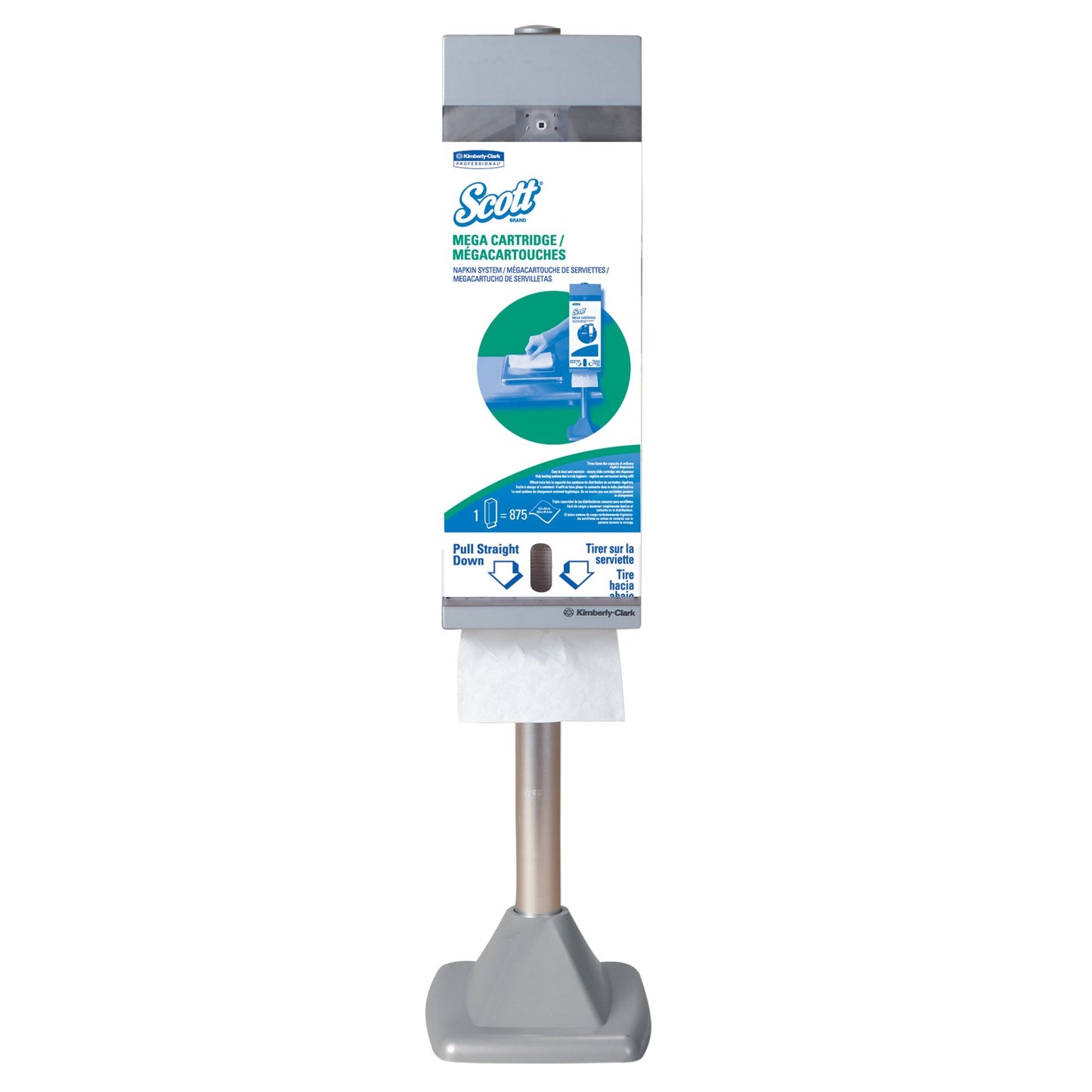 Scott Pole Mount Kit for Mega Cartridge Napkin Dispenser System (09135), for Scott Disposable Paper Napkins, 1 Kit/Case Beauty & Personal Care Scott Professional