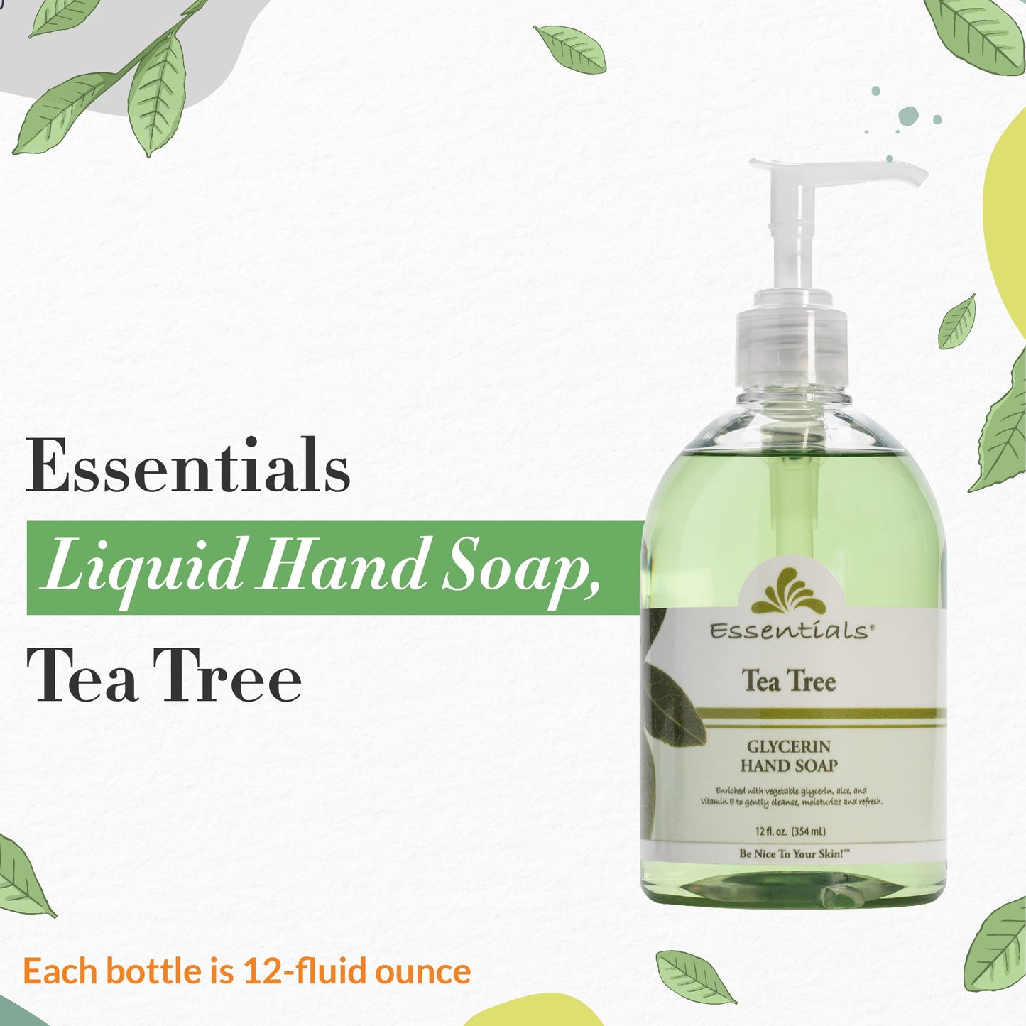 Clearly Natural Essentials Glycerin Liquid Hand Soap, Tea Tree, 3-Fluid Ounce, Pack of 3 Beauty & Personal Care Clearly Natural