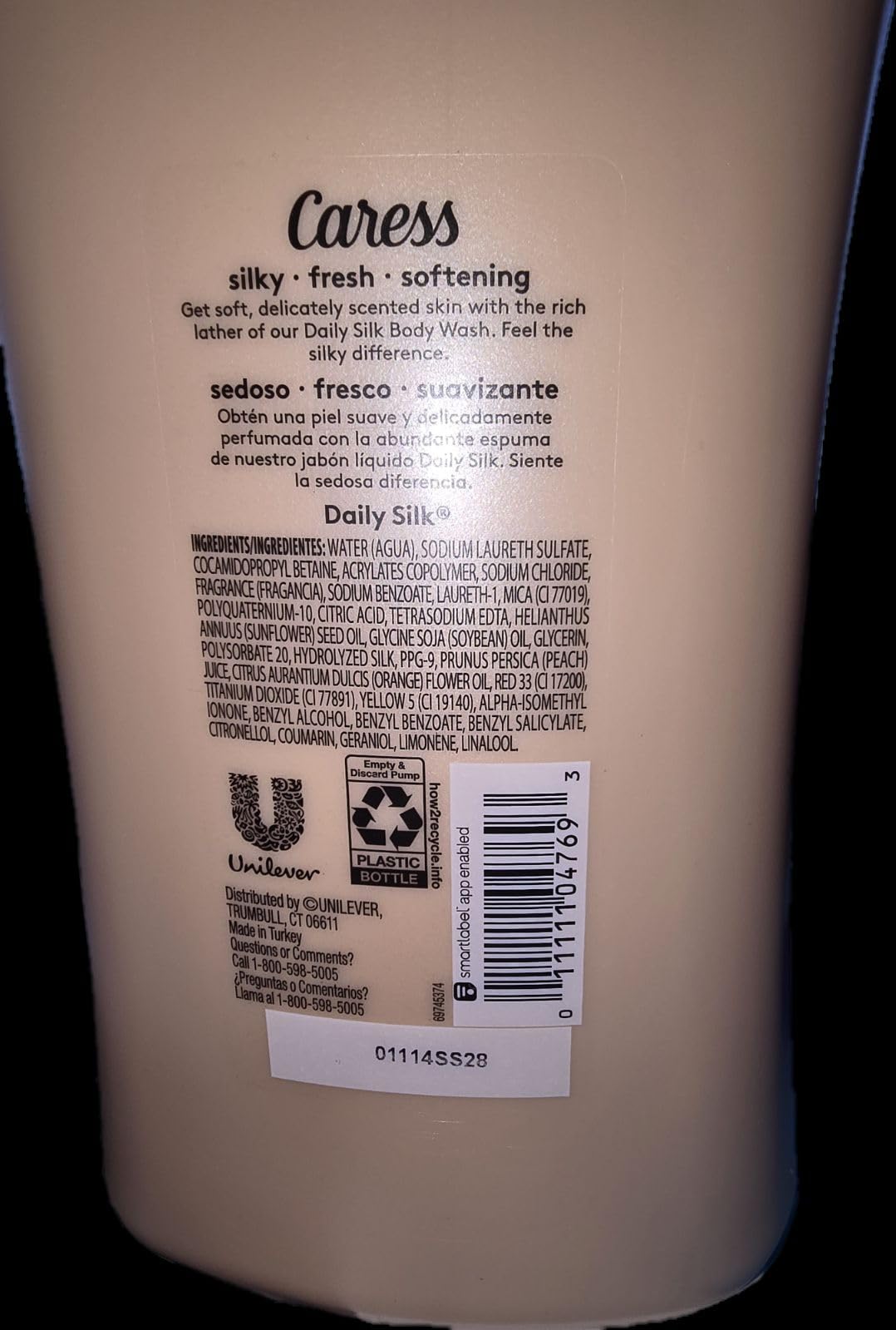 Caress Daily Silk, White peach and Orange blossom scent for noticable silking, solf skin, moisturizing body wash 30 oz Beauty & Personal Care Caress