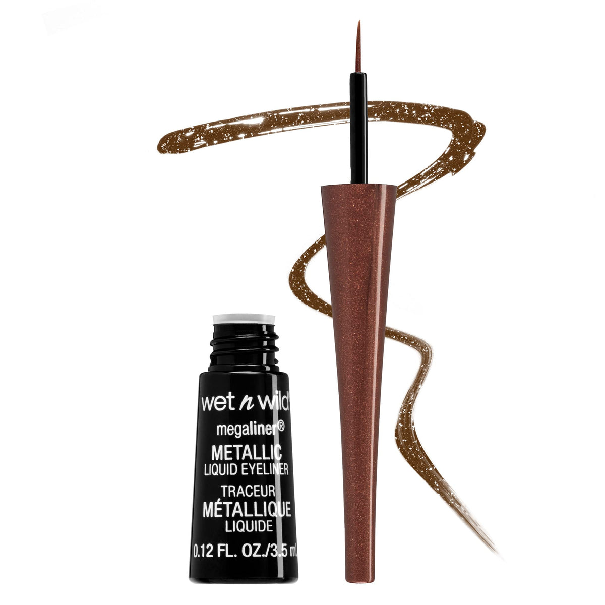wet n wild MegaLiner Liquid Eyeliner - Metallic, Metallic Brown Beauty & Personal Care wet n wild