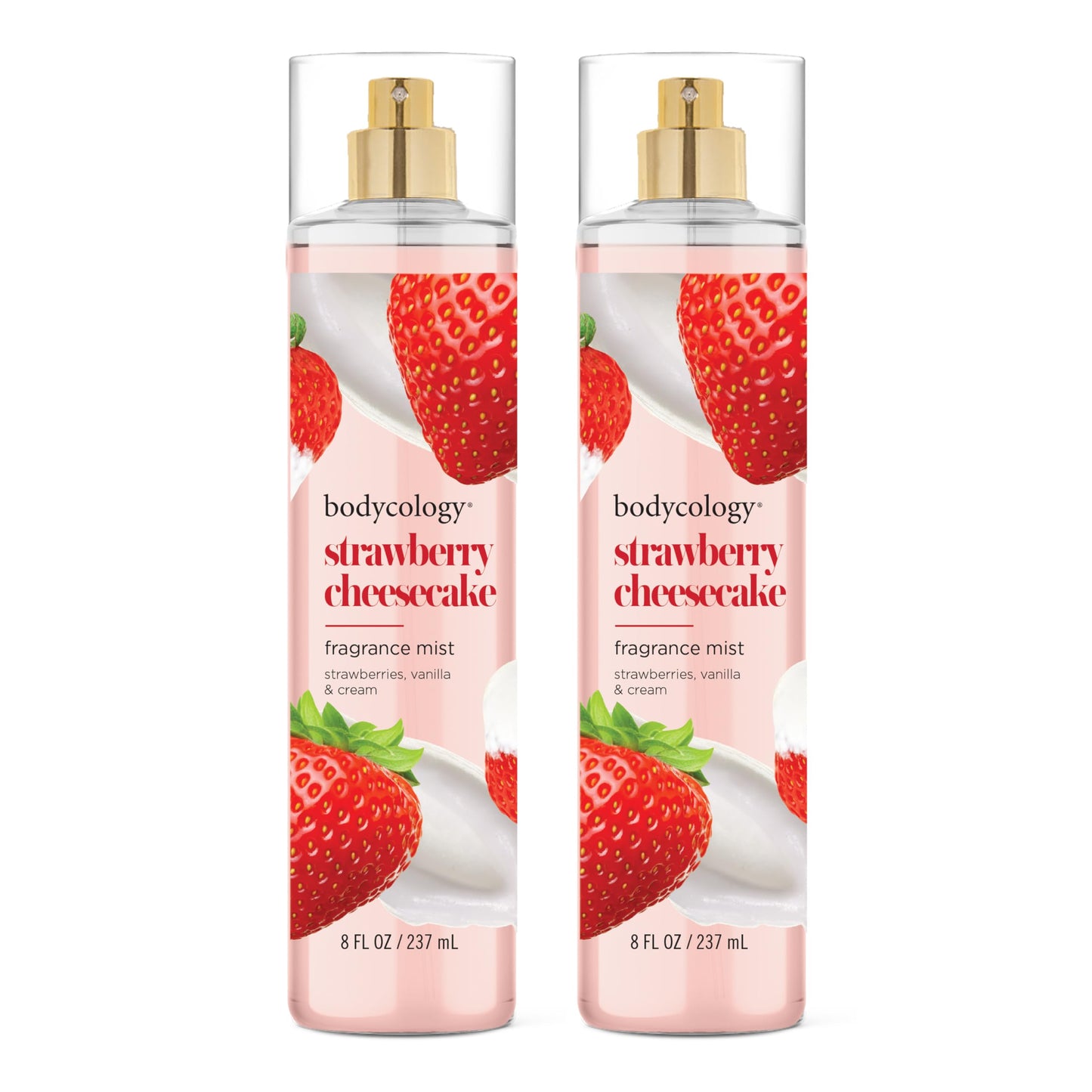 Bodycology Long-Lasting Fragrance Body Mist, Strawberry Cheesecake, 8 fl oz (Pack of 2) Beauty & Personal Care Bodycology