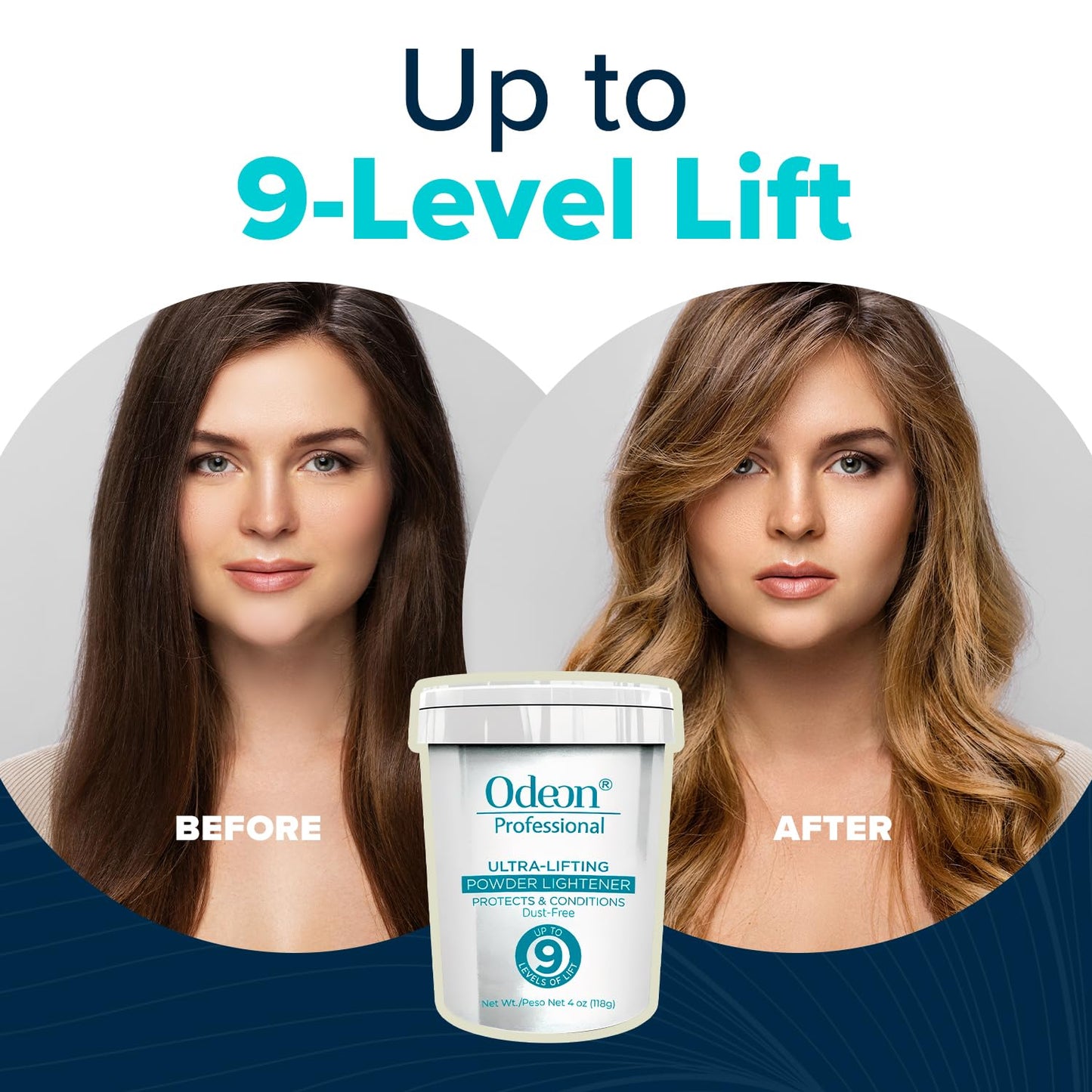 Odeon Professional Ultra-Lifting Powder Lightener 4oz - Hair Bleach Powder Lifts Up to 9 Levels | Perfect for Balayage, Highlights & Full Bleaching Beauty & Personal Care Odeon