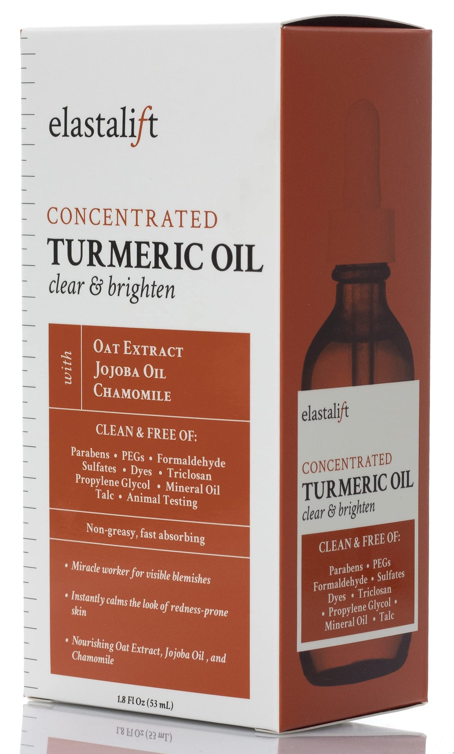 Elastalift Turmeric Oil Facial Skin Care Serum For Face. Antioxidant Moisturizer Skincare Serum Formula W/Rose Extract & Jojoba Oil For Dry Skin Beauty & Personal Care Elastalift