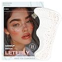 Leterly 24 Pcs Glitter Freckles Face Tattoo,Rose Gold Face Glitter Makeup Patches Cute Sparkle Freckles Patches Waterproof Makeup Speckles for Face Beauty & Personal Care Leterly