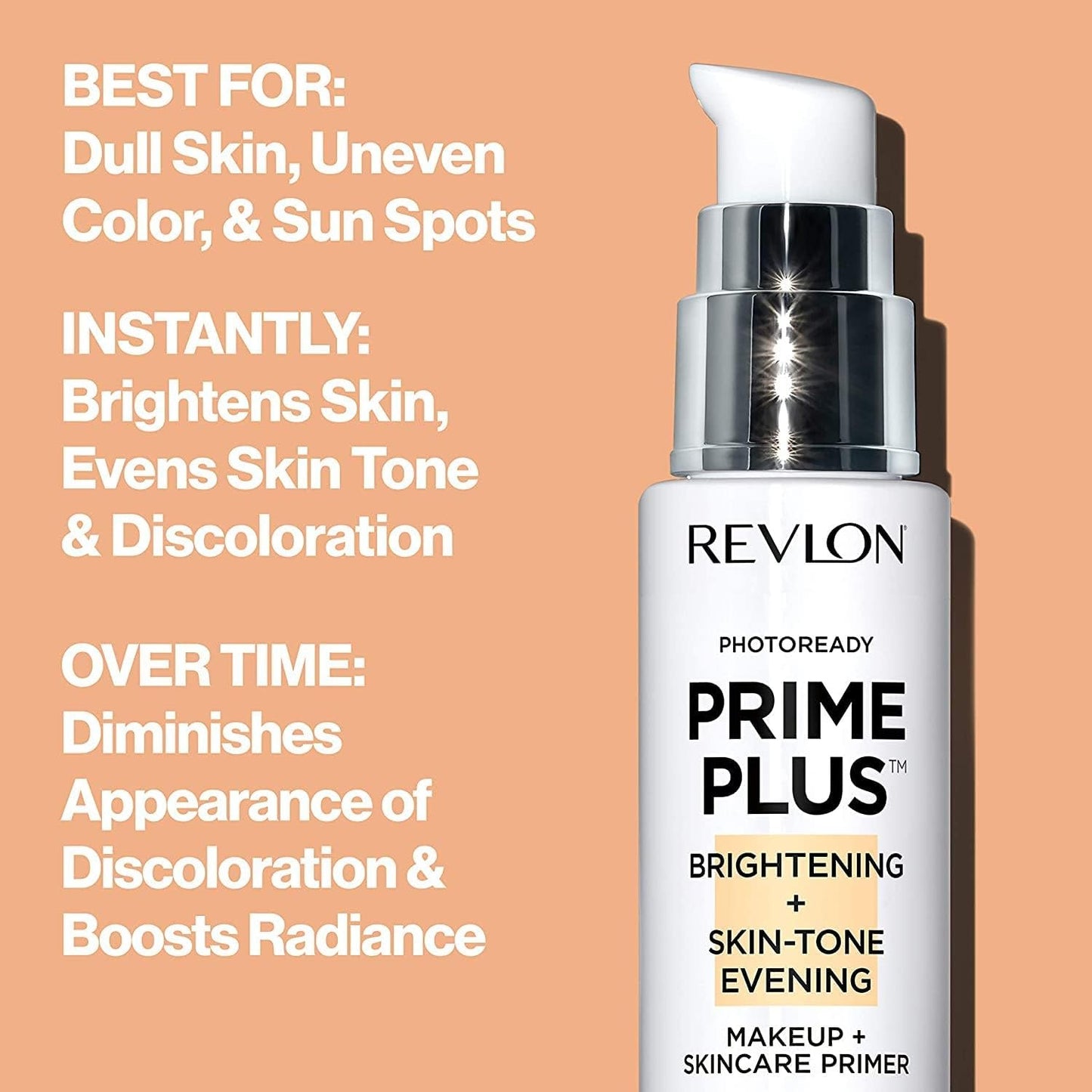 REVLON PhotoReady Prime Plus Face Makeup Primer, Brightening & Skin Tone Evening, 1 Oz Beauty & Personal Care REVLON