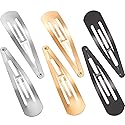Geyoga 30 Pieces 4 Inch Metal Snap Hair Clips for Women Snap Barrettes Nonslip Large Women Hair Accessories Beauty & Personal Care Geyoga