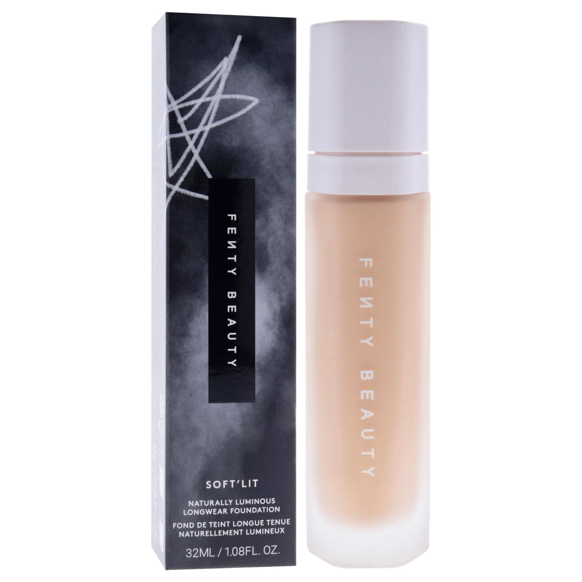 Soft Lit Naturally Luminous Longwear Foundation - 225 Light Medium Neutral Olive by Fenty Beauty for Women - 1.08 oz Foundation