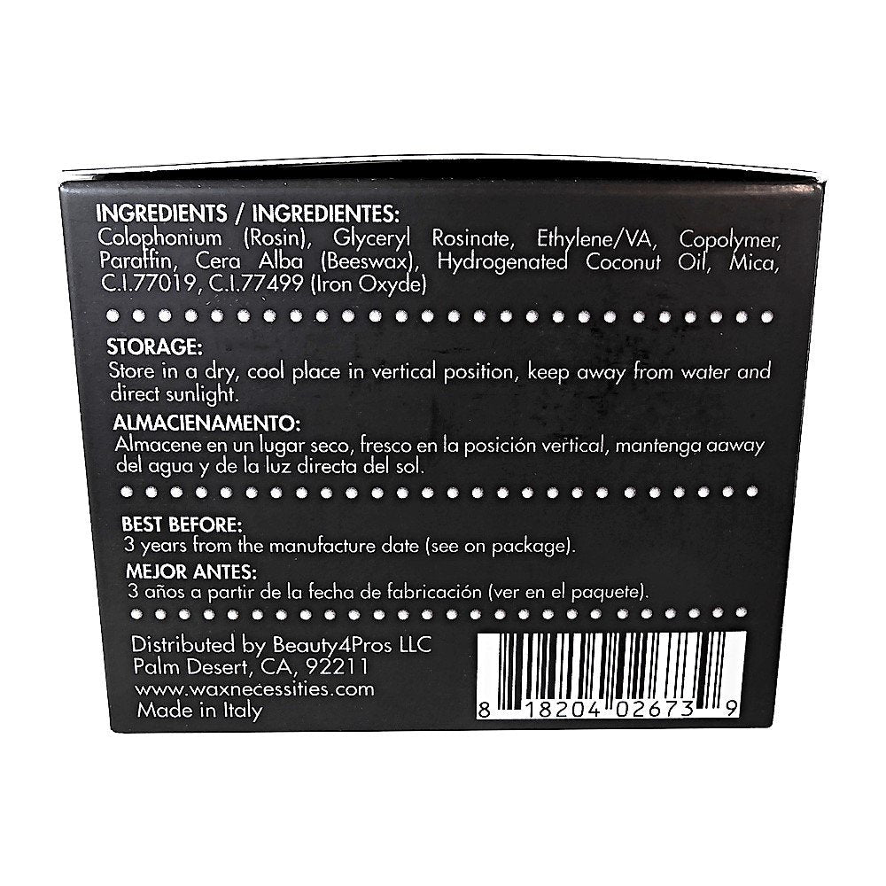 Waxness Barbero Steel Hard Wax Beads, Microwavable Wax Kit 8.45 fl oz (250 ml) - Stripless Hard Wax for Men’s Grooming, Effective on Coarse Hair Beauty and Personal Care Waxness