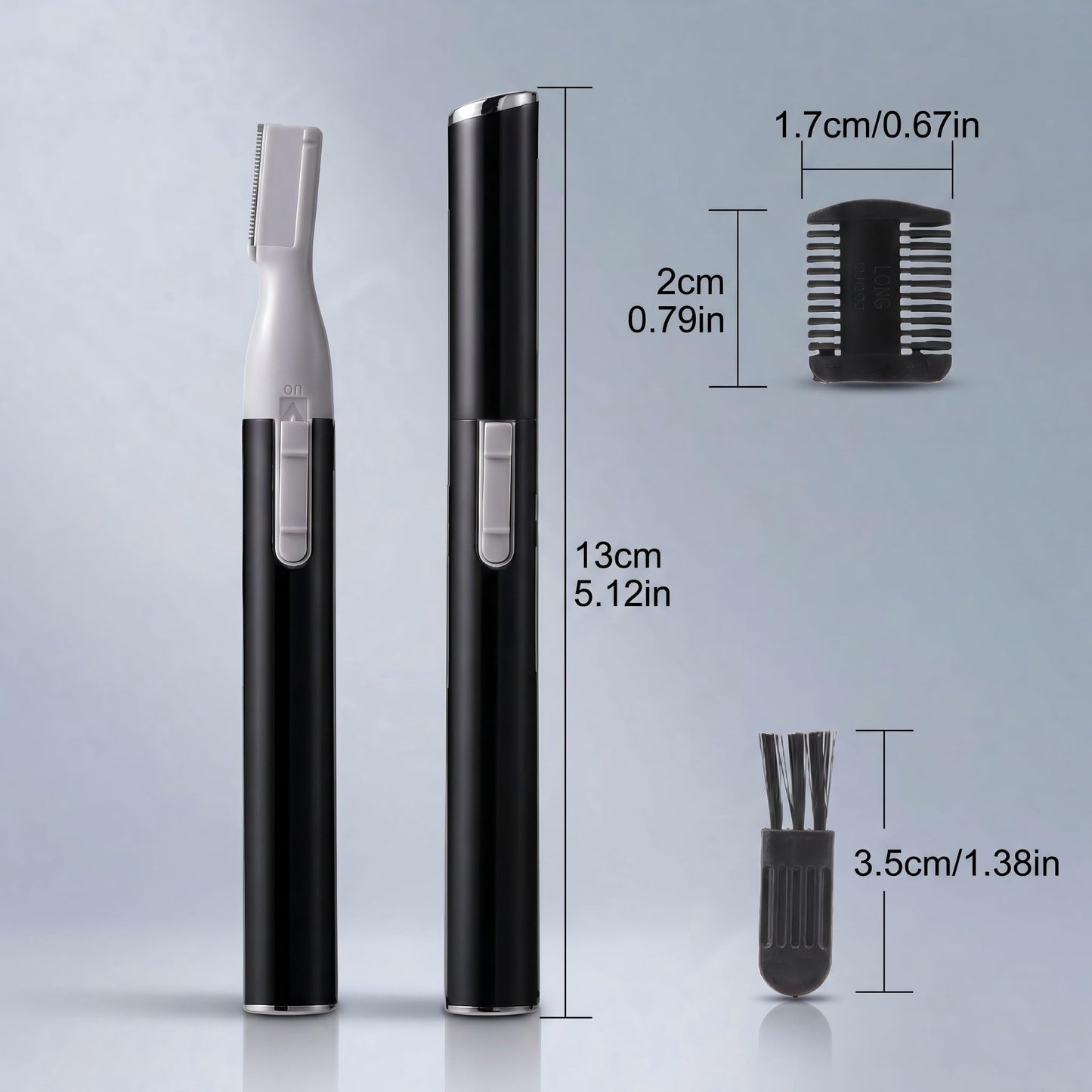 Wadukud Electric Eyebrow Trimmer, Portable Facial Hair Remover with Comb & Brush, Painless Face Razor for Eyebrow Shaping, Upper Lip, Chin, Arms, Legs Beauty and Personal Care Wadukud