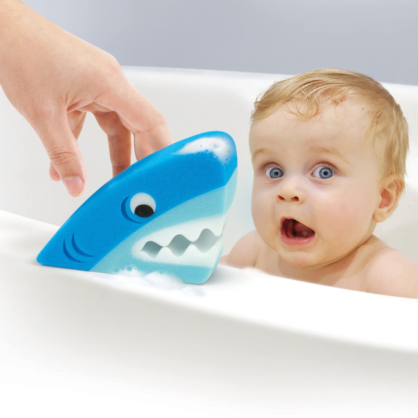 Genuine Fred Bath Biters, Children's Bath Sponge, Shark - Large & Absorbent - Gentle on Skin - Adds Fun to Bathtime or Water Table - Great Gift Beauty & Personal Care Genuine Fred