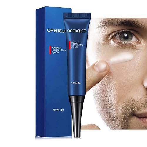 AKARY Awaken Peptide Depuffing Eye Gel, Lifts Firming Eye Tightener, Men's Moisturizing Eye Cream Hydrating Gel Smooths Under Eyes for Dark Circles Beauty & Personal Care AKARY