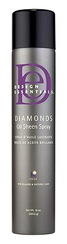 Design Essentials Diamonds Oil Sheen Spray for Relaxed & Natural Hair, Clear, 10 Oz Beauty & Personal Care Design Essentials