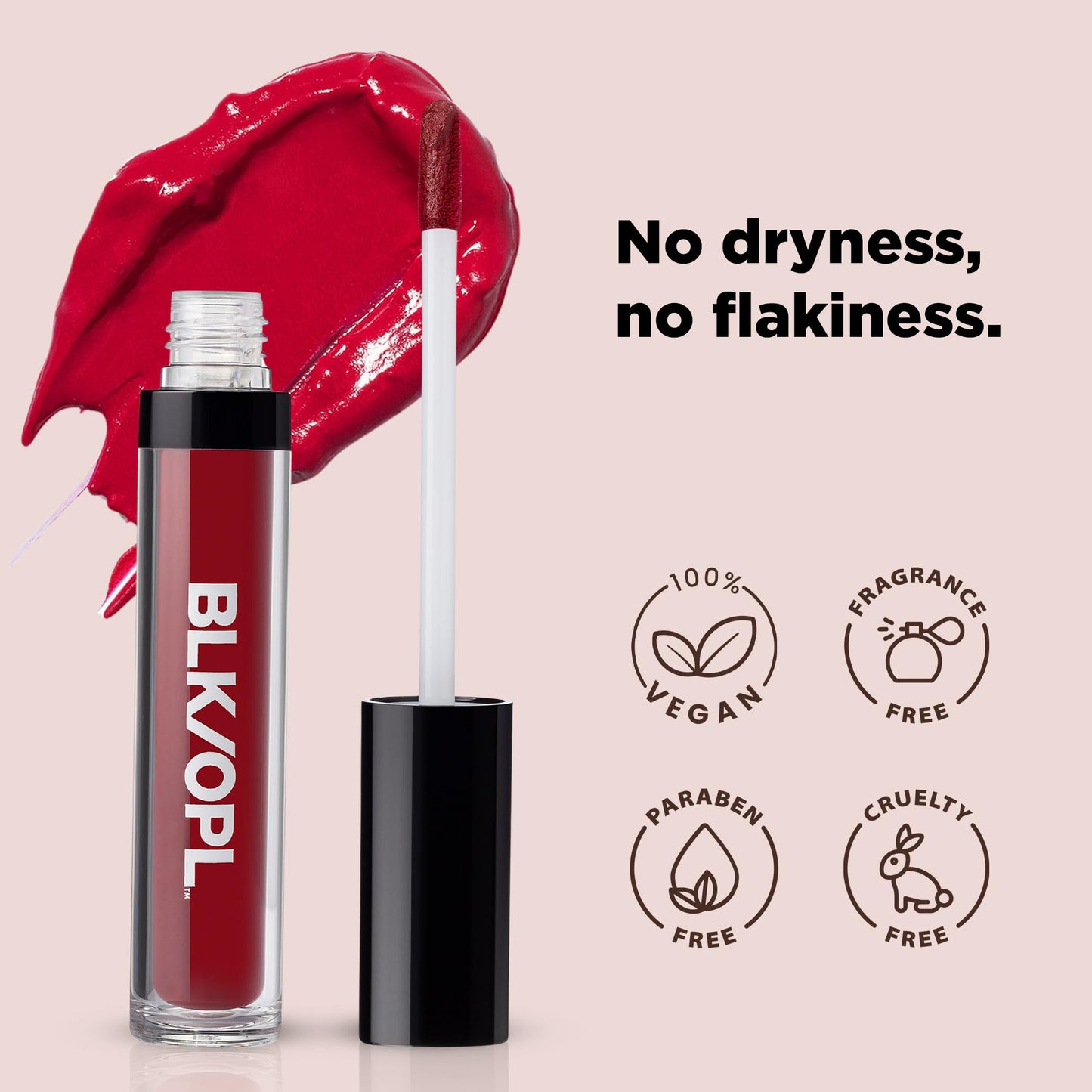 Black Opal BLK/OPL COLORSPLURGE Liquid Matte Lipstick, Berry Red - long-lasting, enriched with Vitamins C & E, paraben-free, cruelty-free Beauty & Personal Care Black Opal