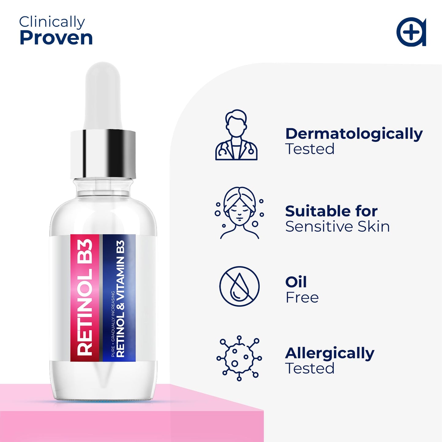 Resurfacing Retinol Serum for Face with Vitamin B3 - Retinol Total Package Serum for Anti Aging, Wrinkles, Fine Lines, Acne Scar and Sun Spots for a Beauty & Personal Care Pharmlitalia