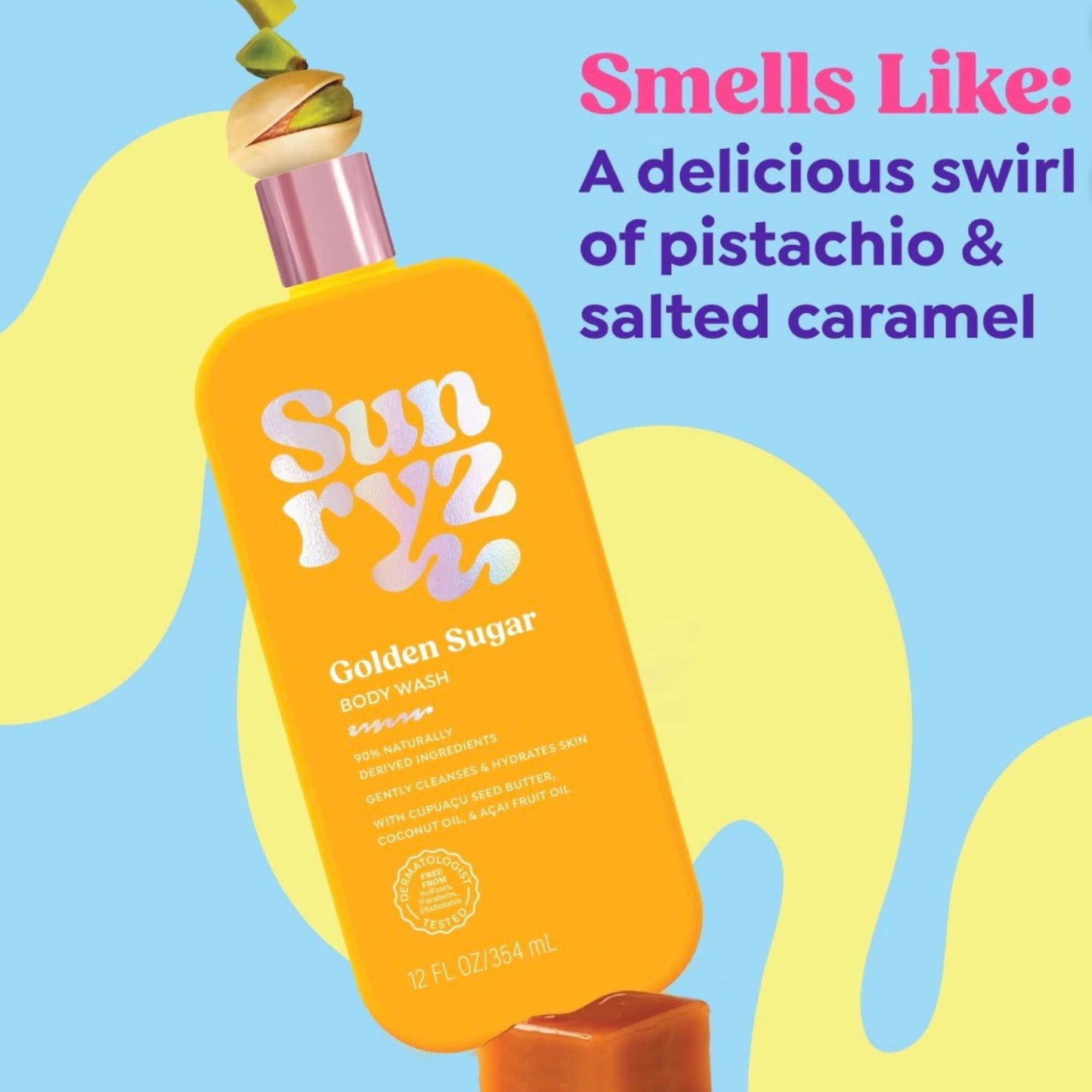 PDC Brands Sunryz Limited Edition Summer Scented Body Wash and Whipped Body Cream Duo, Golden Sugar, 12 FL OZ Body Wash, 8 OZ Body Cream, 2 Piece Set Beauty & Personal Care PDC Brands