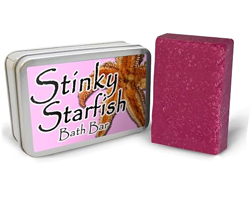Gears Out Stinky Starfish Bath Bar - Funny Starfish Design - Novelty Bath Soap for Women - Pink Soap - Handcrafted - Made in the USA Beauty & Personal Care Gears Out