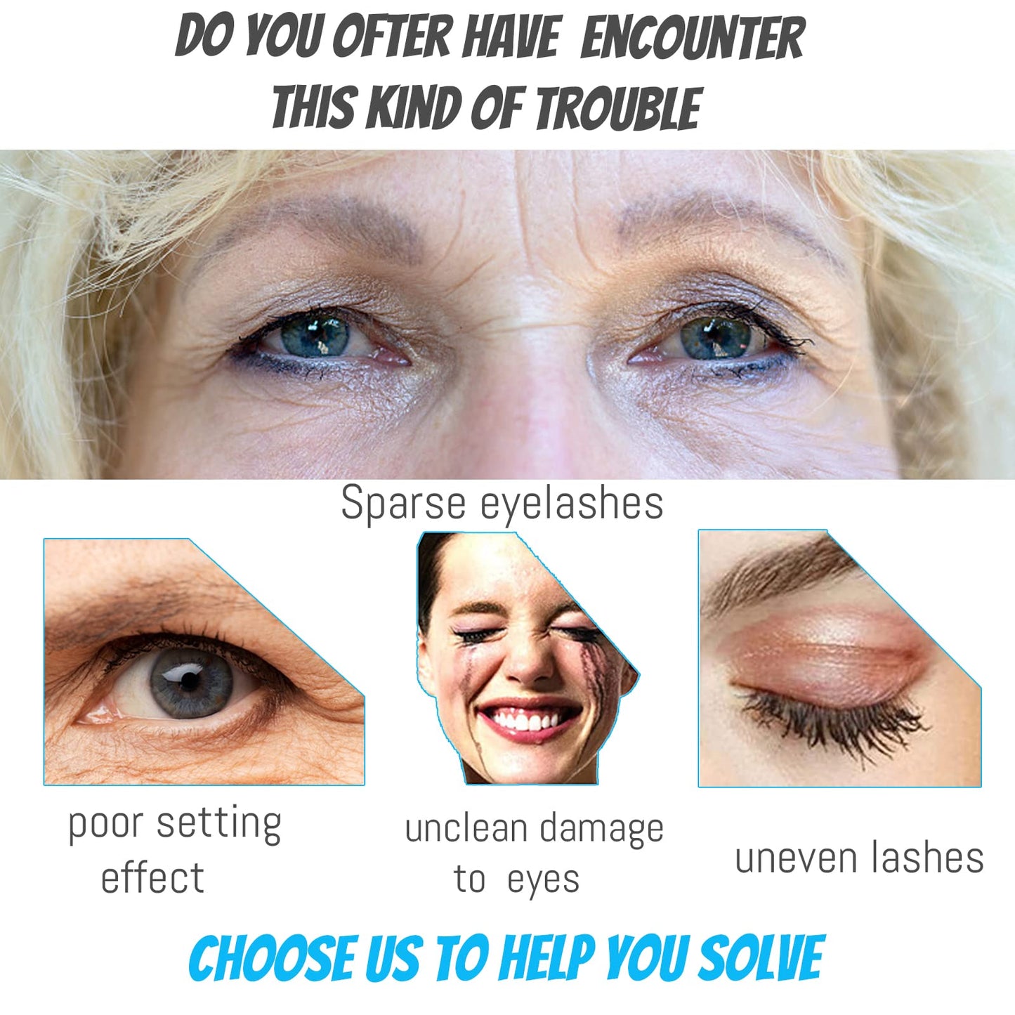 Mascara for Older Women 60 Plus, Mascara for Seniors with Thinning Lashes, Hypoallergenic Sensitive Eyes, Black Volume and Length, Waterproof Smudge Beauty and Personal Care dootdott