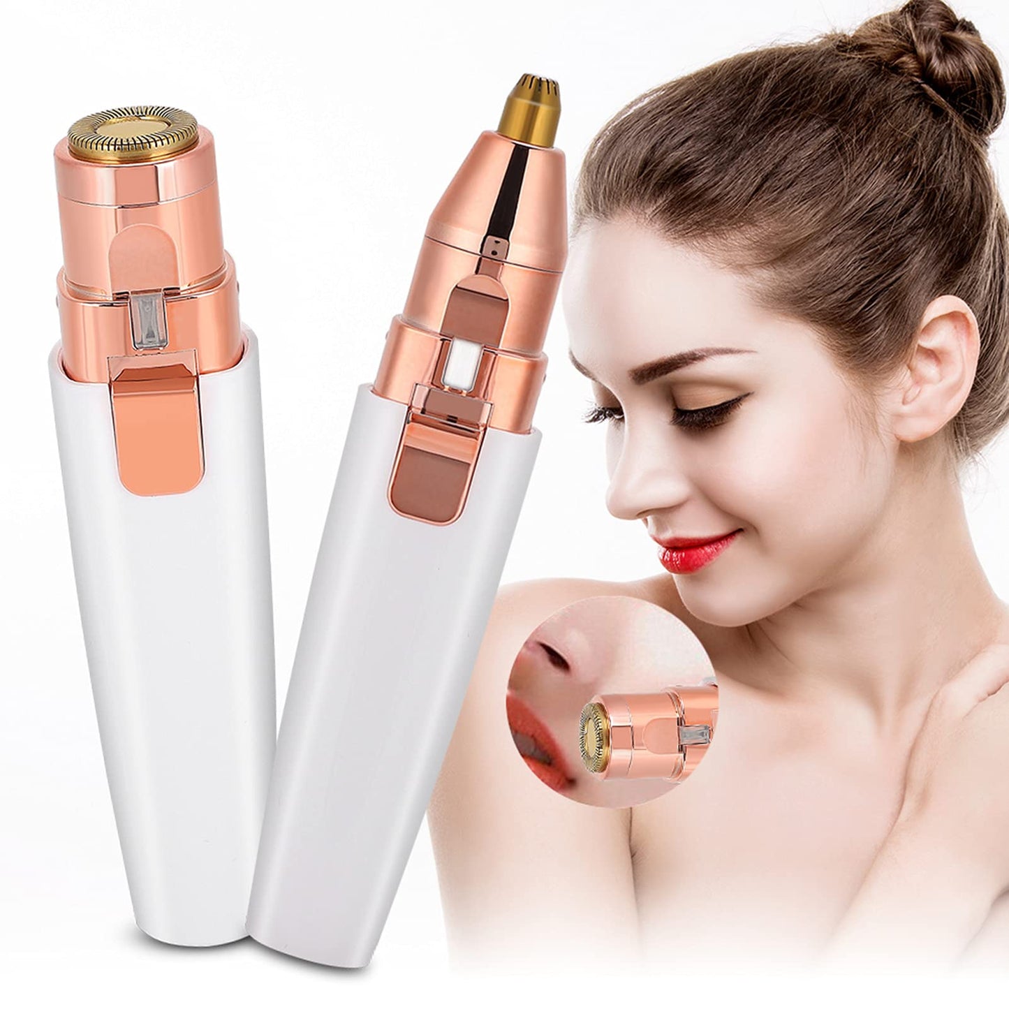 Hair Remover for Women, USB Hair Removal, Painless Face Hair Trimmer, Portable Electric, Electric Eyebrow Remover, Ladies Shaver for Lip, Upper Chin Beauty and Personal Care FILFEEL