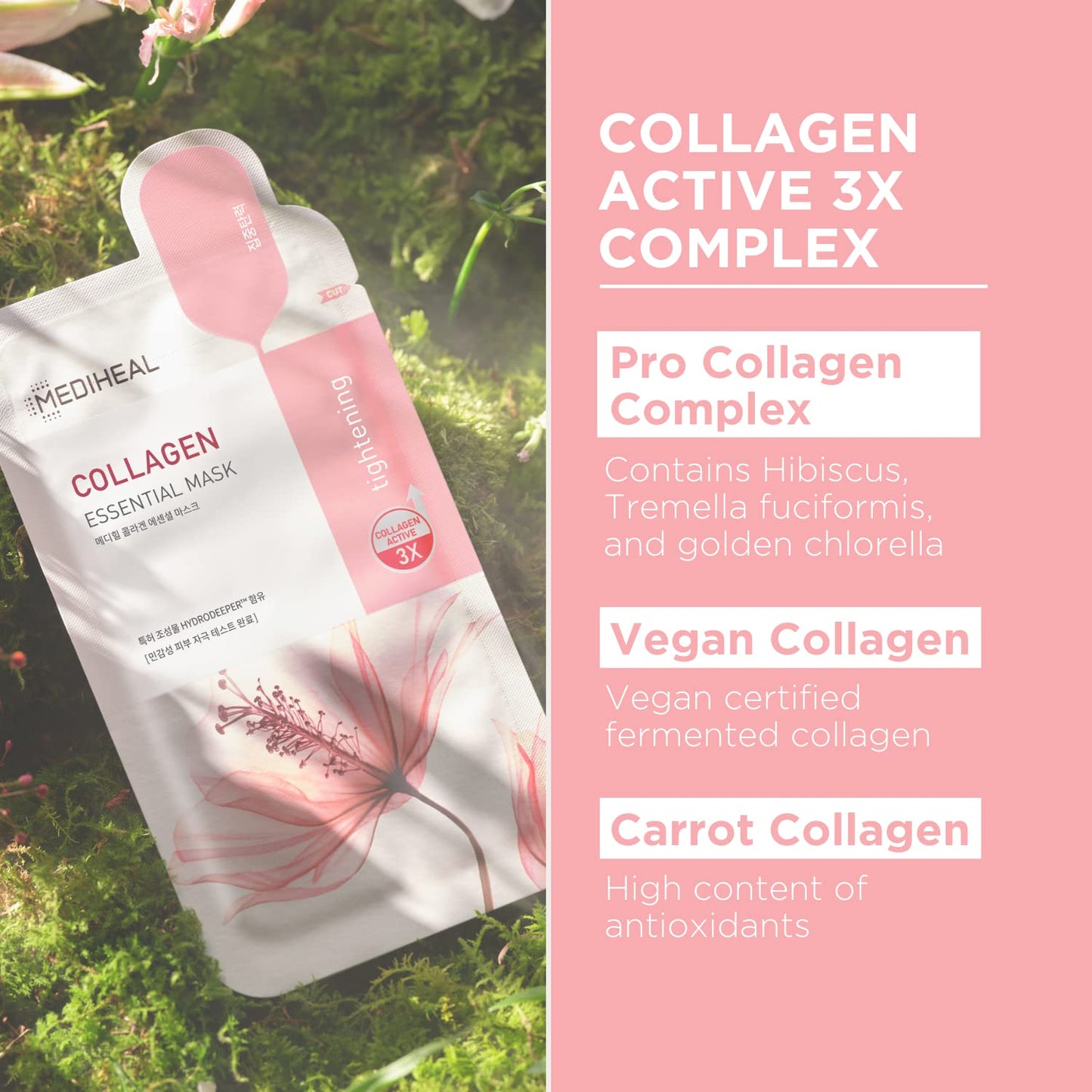 MEDIHEAL Official Best Korean Sheet Mask - Collagen Essential Face Mask 10 Sheets Lifting and Firming For All Skin Types Value Sets Beauty and Personal Care MEDIHEAL
