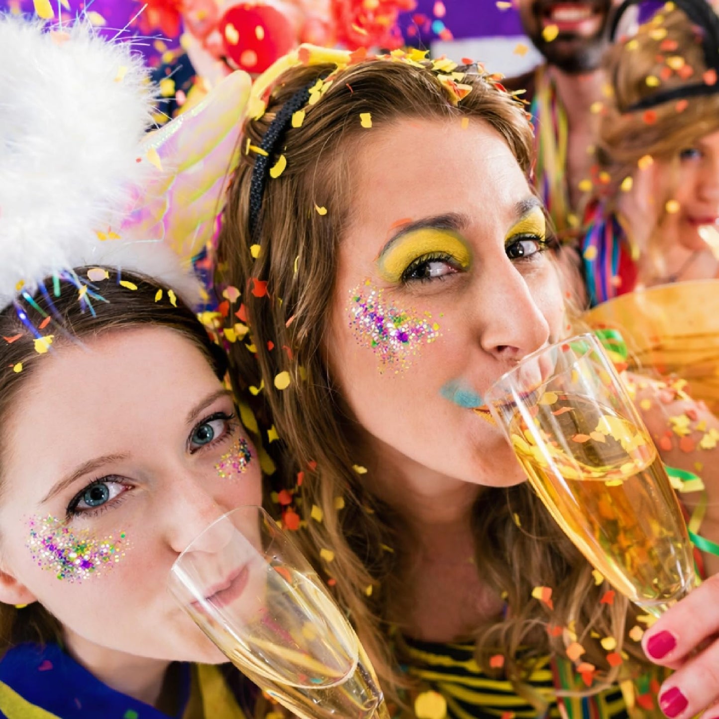 Mardi Gras Glitter Gel Stick, Color-Changing in Different Lighting, for Body, Face & Hair (Mardi Gras) Beauty & Personal Care CiikDux