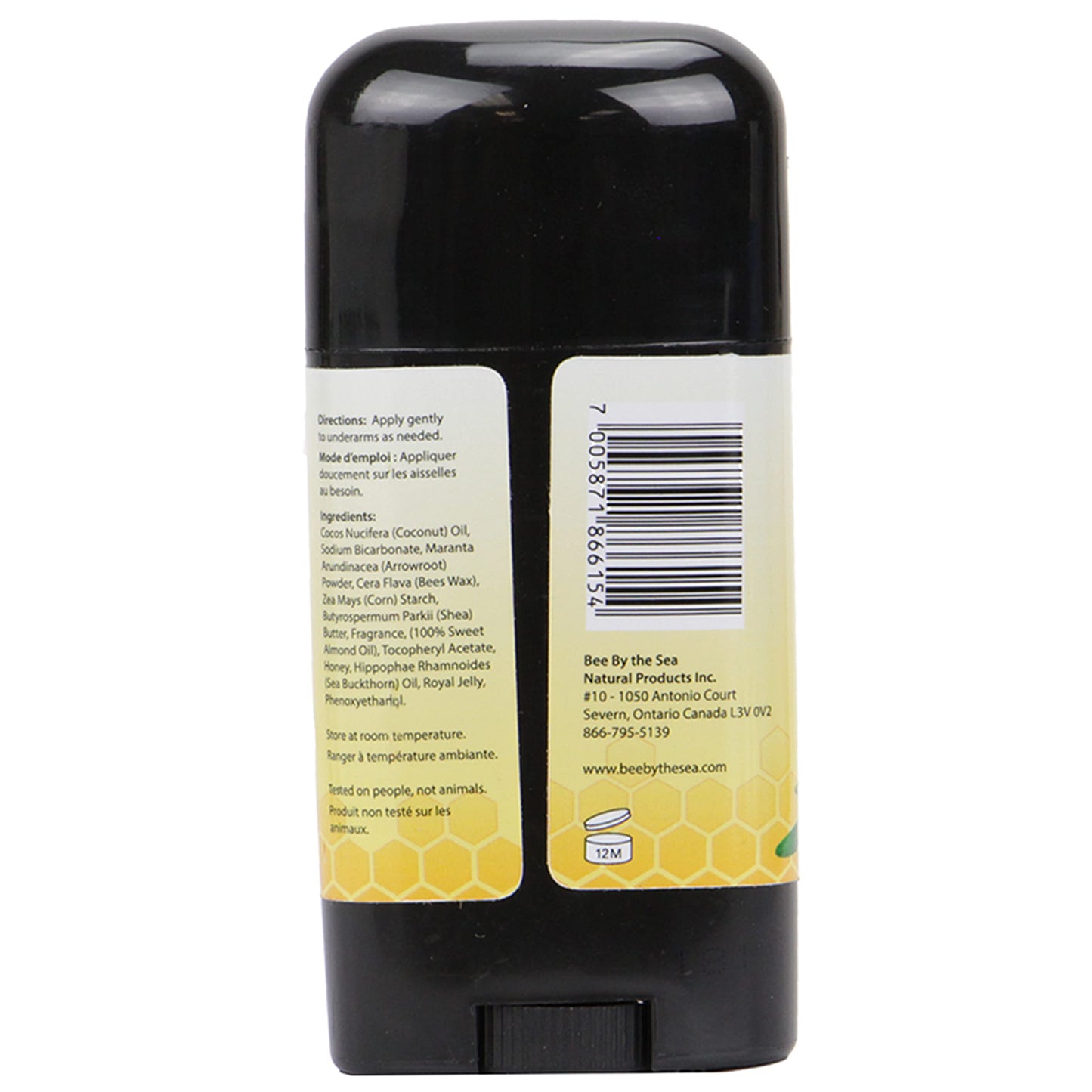 Bee by the Sea Aluminum-Free Natural Deodorant with Sea Buckthorn and Honey for All Day Protection 2.6oz Beauty and Personal Care Bee by the Sea
