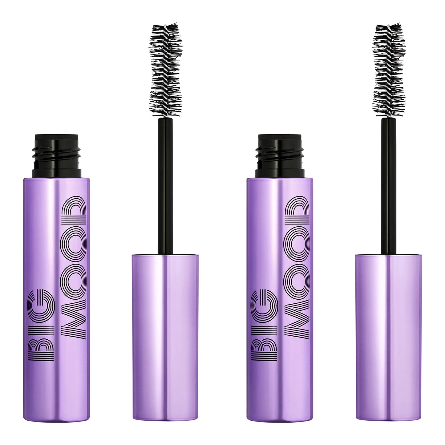 e.l.f. Big Mood Mascara, Instantly Creates Long-Lasting, Bold & Lifted, Voluminous Lashes, Infused with Jojoba Wax, Black, 0.30 fl Oz (2-Pack) Beauty & Personal Care e.l.f.
