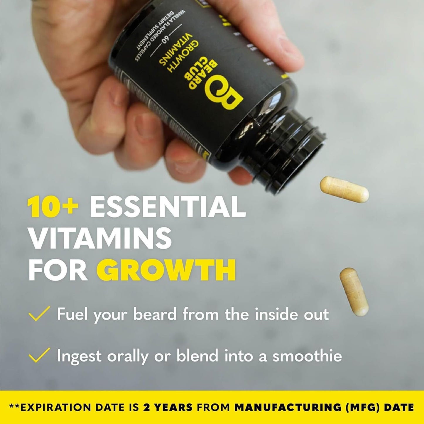 The Beard Club Supreme Beard Growth Kit - Derma Roller, Growth Oil, Vitamins, Vitamin Spray, Biotin Balm, Thickening Conditioner, Shampoo, Comb Beauty and Personal Care The Beard Club