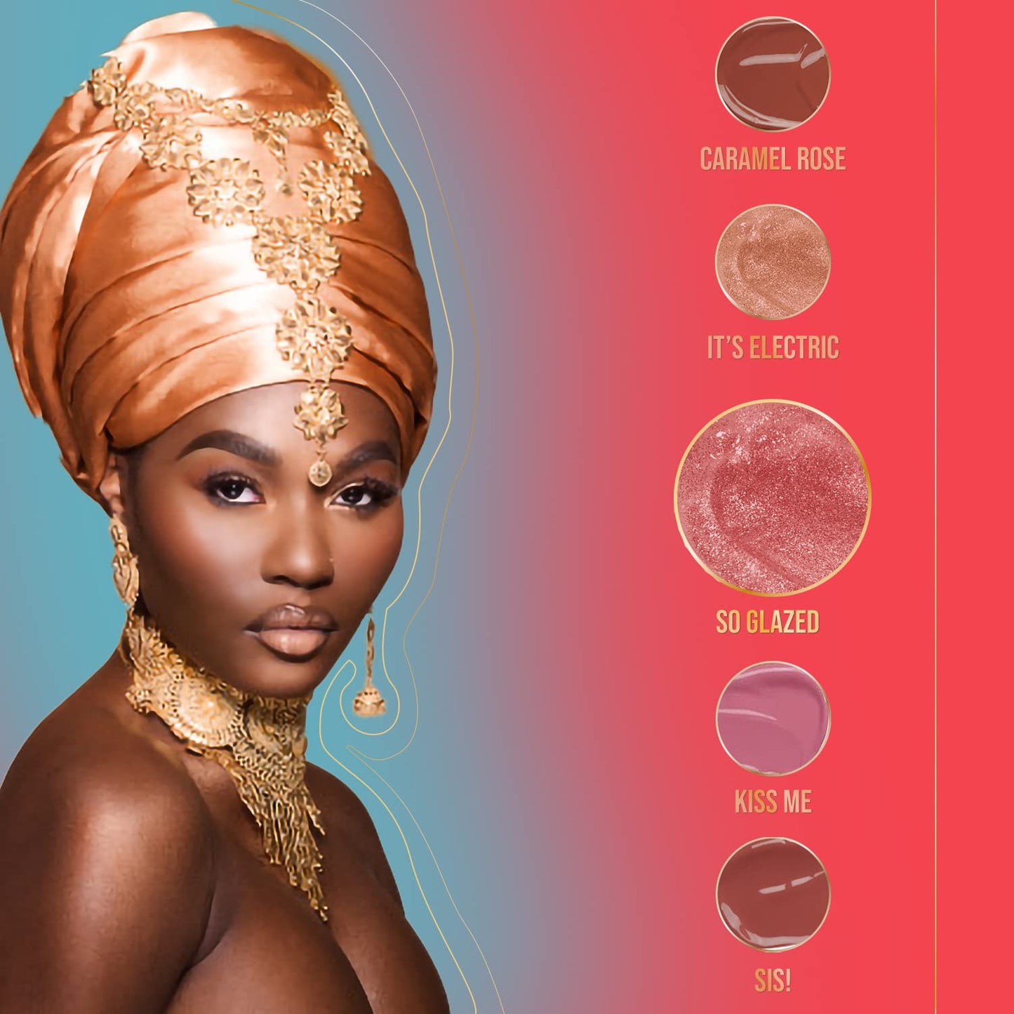 Juvia's Place Lip Gloss So Glazed - Clear, Pink Shimmer, 16 oz, Plump, Glides on Richly Glossy and Smooth, Long Lasting Non-Sticky Luscious High Shine Beauty & Personal Care Juvia's Place