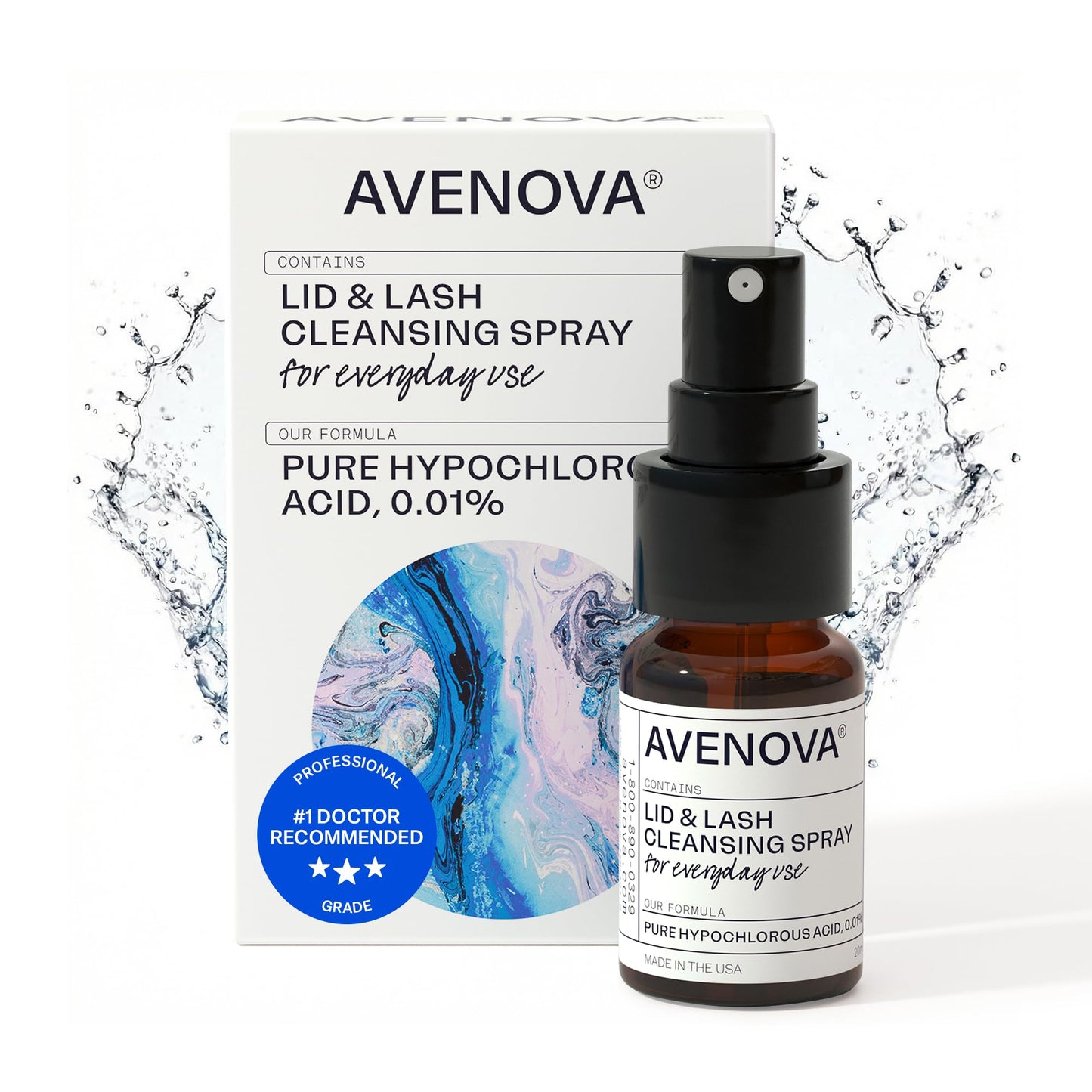 Avenova Eyelid Spray Cleanser for Lid & Lash, 20 ml Bottle Beauty and Personal Care Avenova